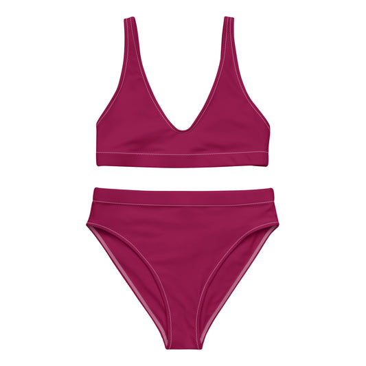 Lordela Burgundy Recycled High-Waisted Bikini