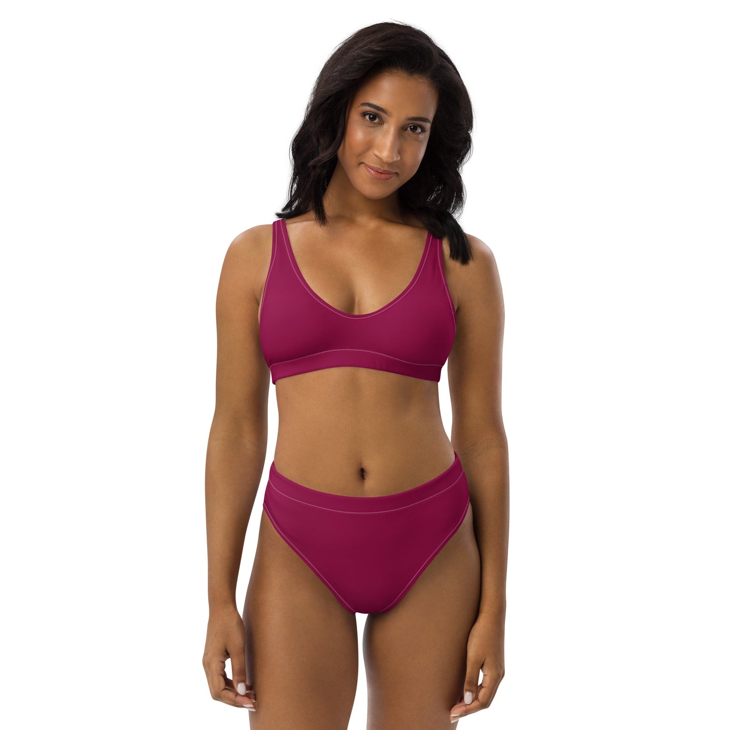 Lordela Burgundy Recycled High-Waisted Bikini