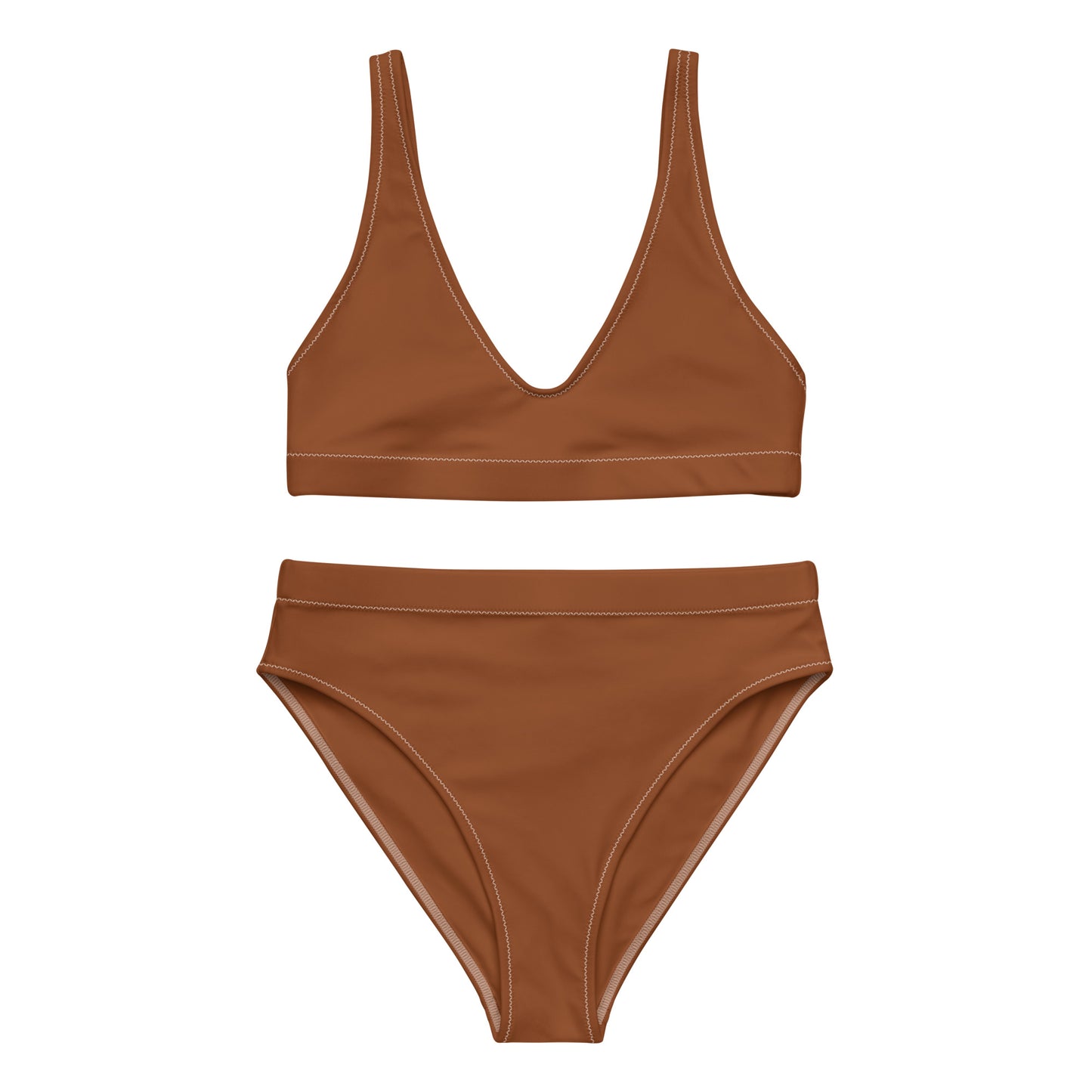 Lordela Saddle Brown Recycled High-Waisted Bikini