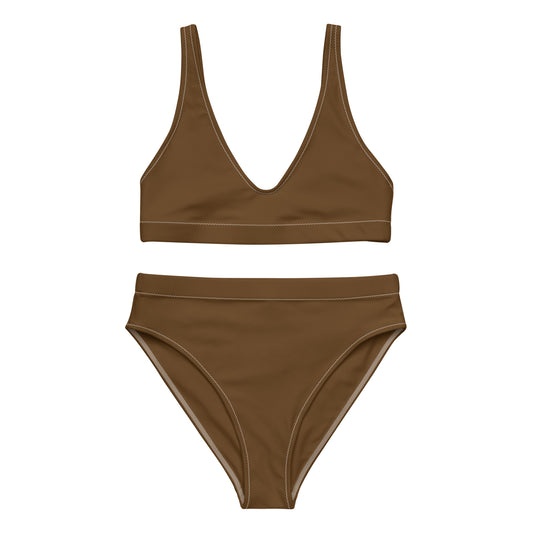 Lordela Brown Recycled High-Waisted Bikini