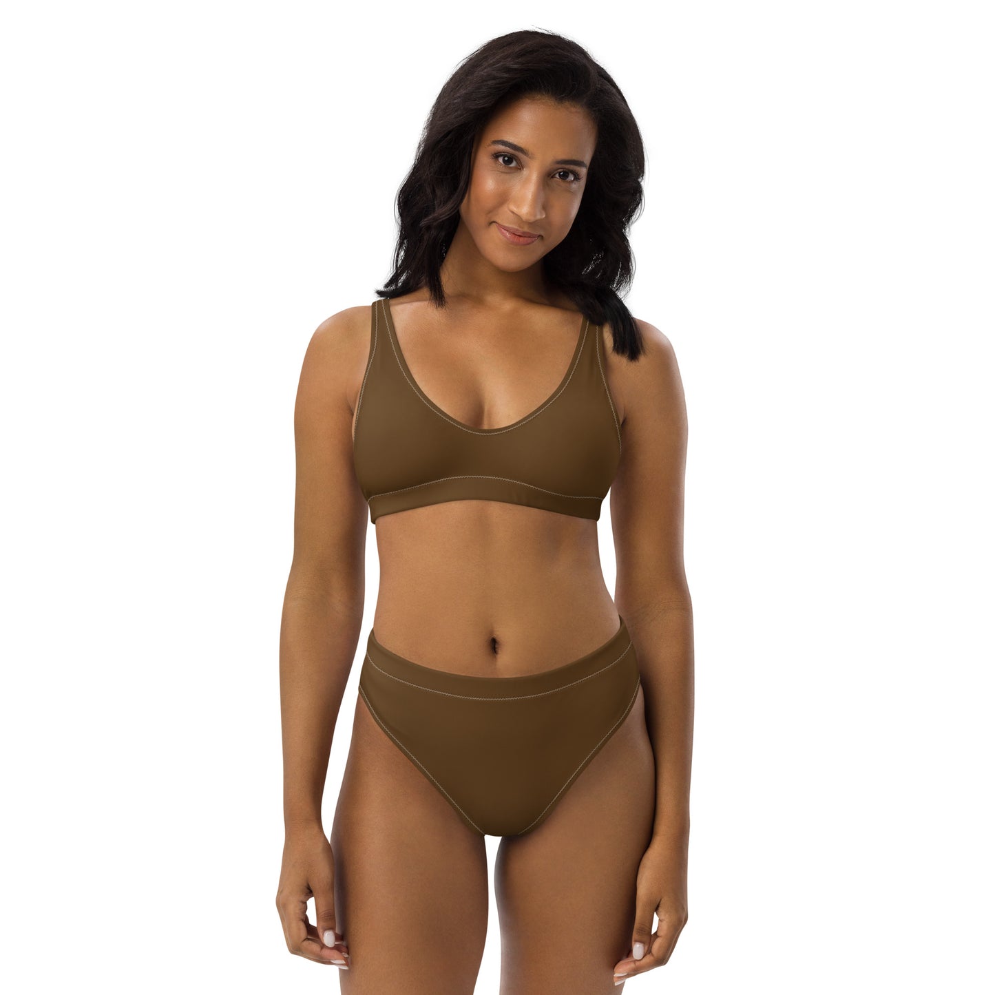 Lordela Brown Recycled High-Waisted Bikini