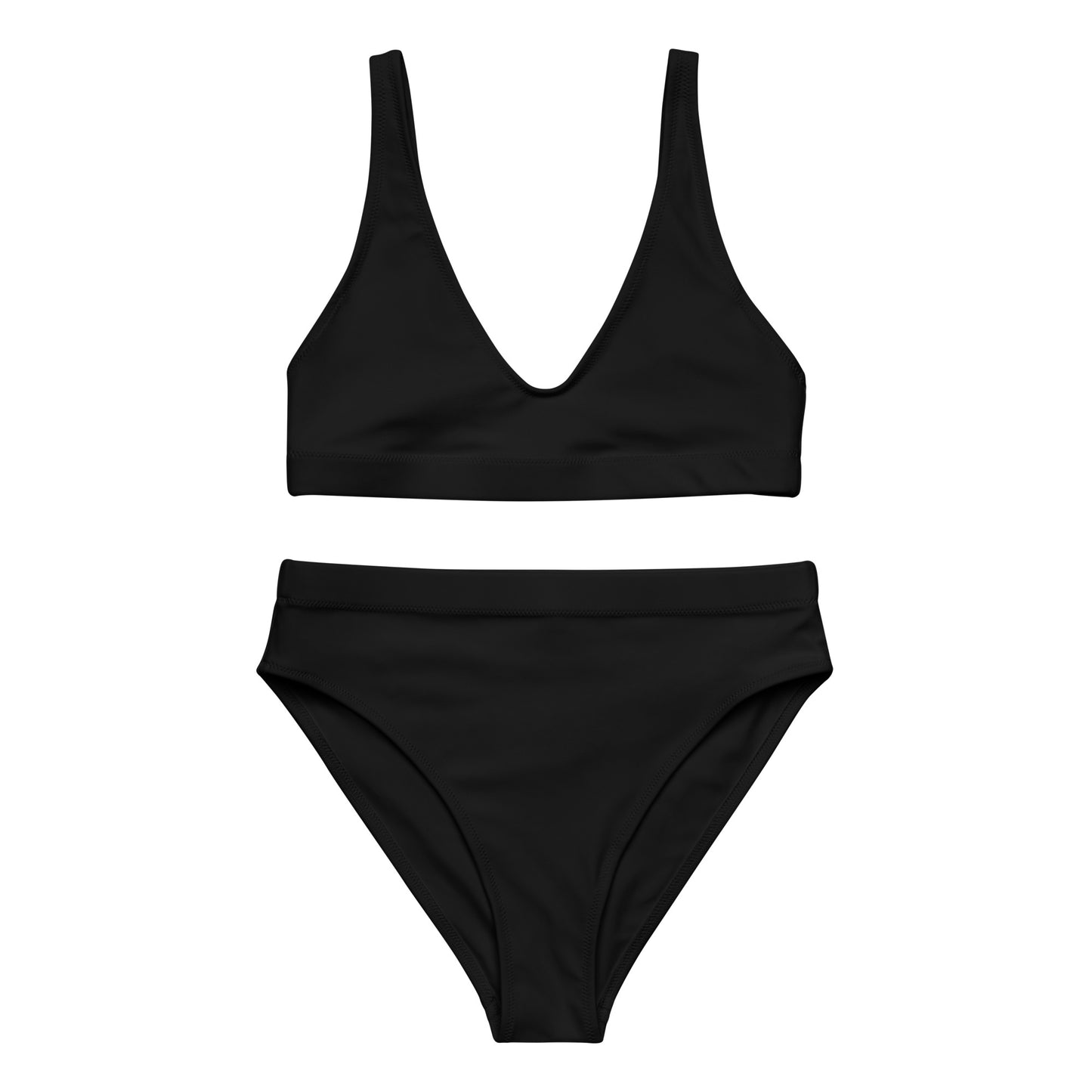 Lordela Black Recycled High-Waisted Bikini