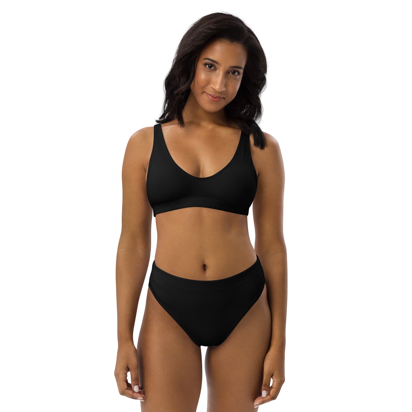 Lordela Black Recycled High-Waisted Bikini