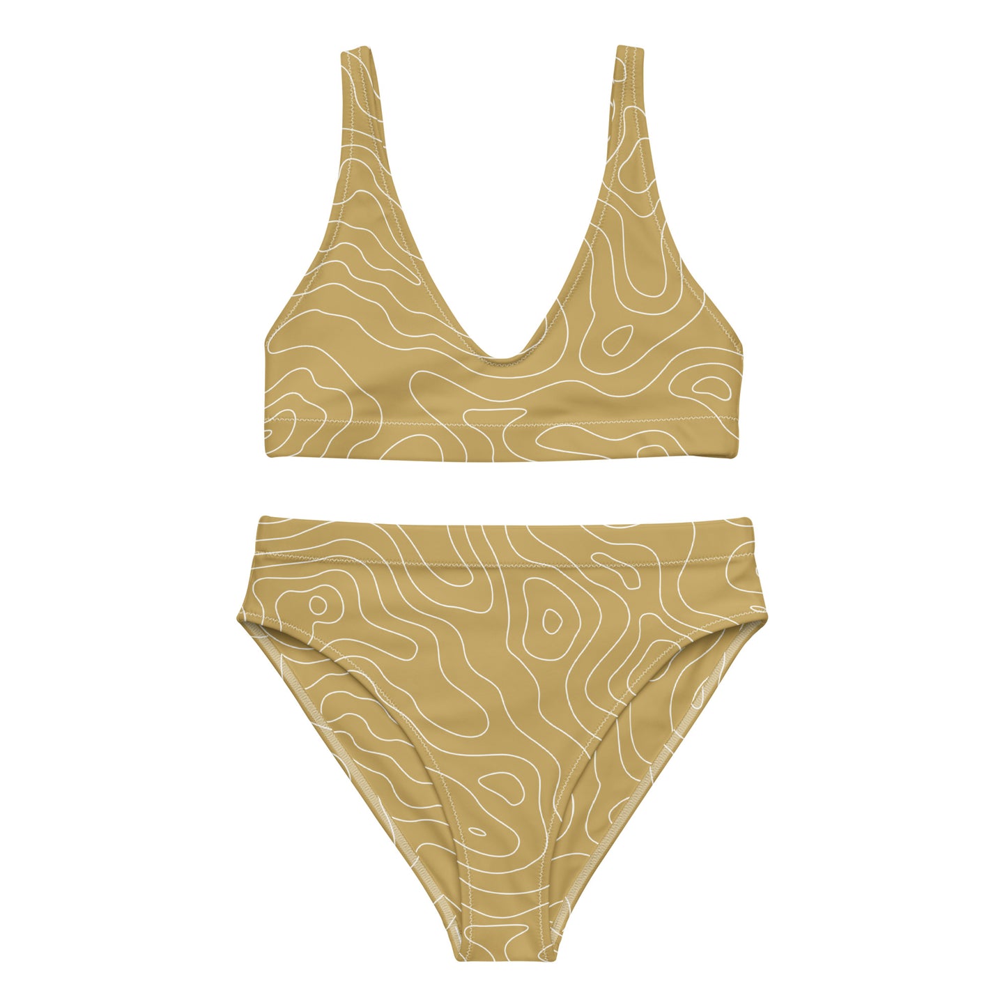 Lordela Gold Puddle Recycled High-Waisted Bikini