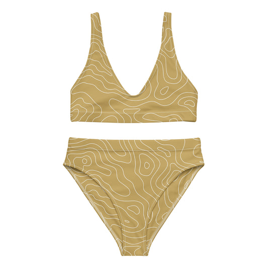 Lordela Gold Puddle Recycled High-Waisted Bikini