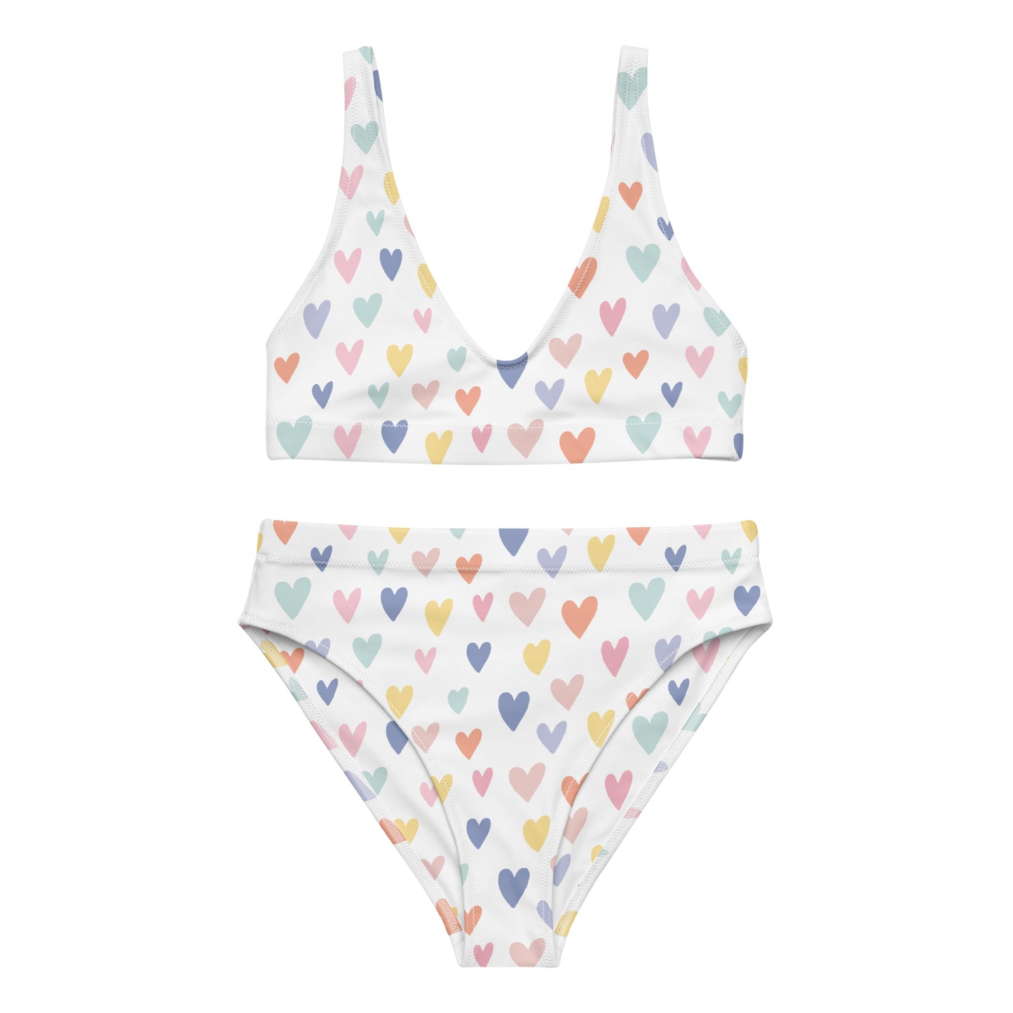 Lordela Hearts Recycled High-Waisted Bikini