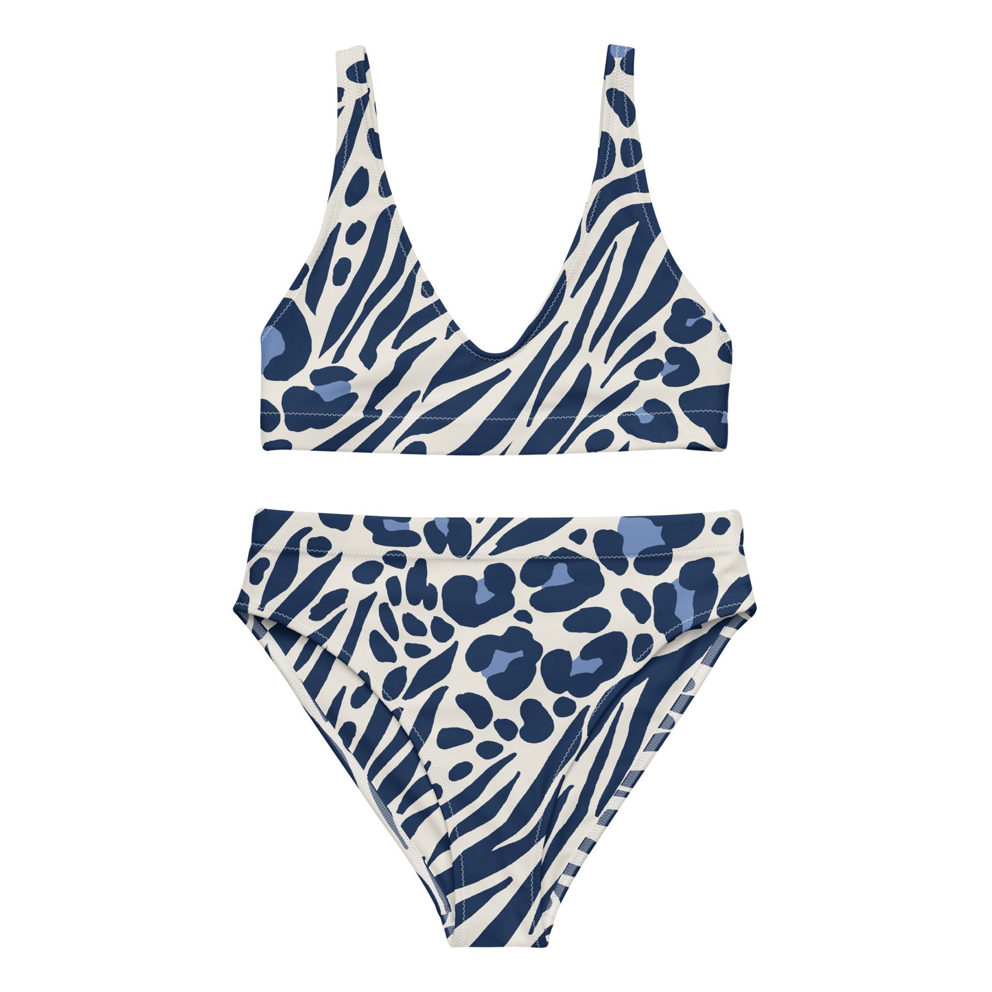 Lordela Zebra Print Recycled High-Waisted Bikini