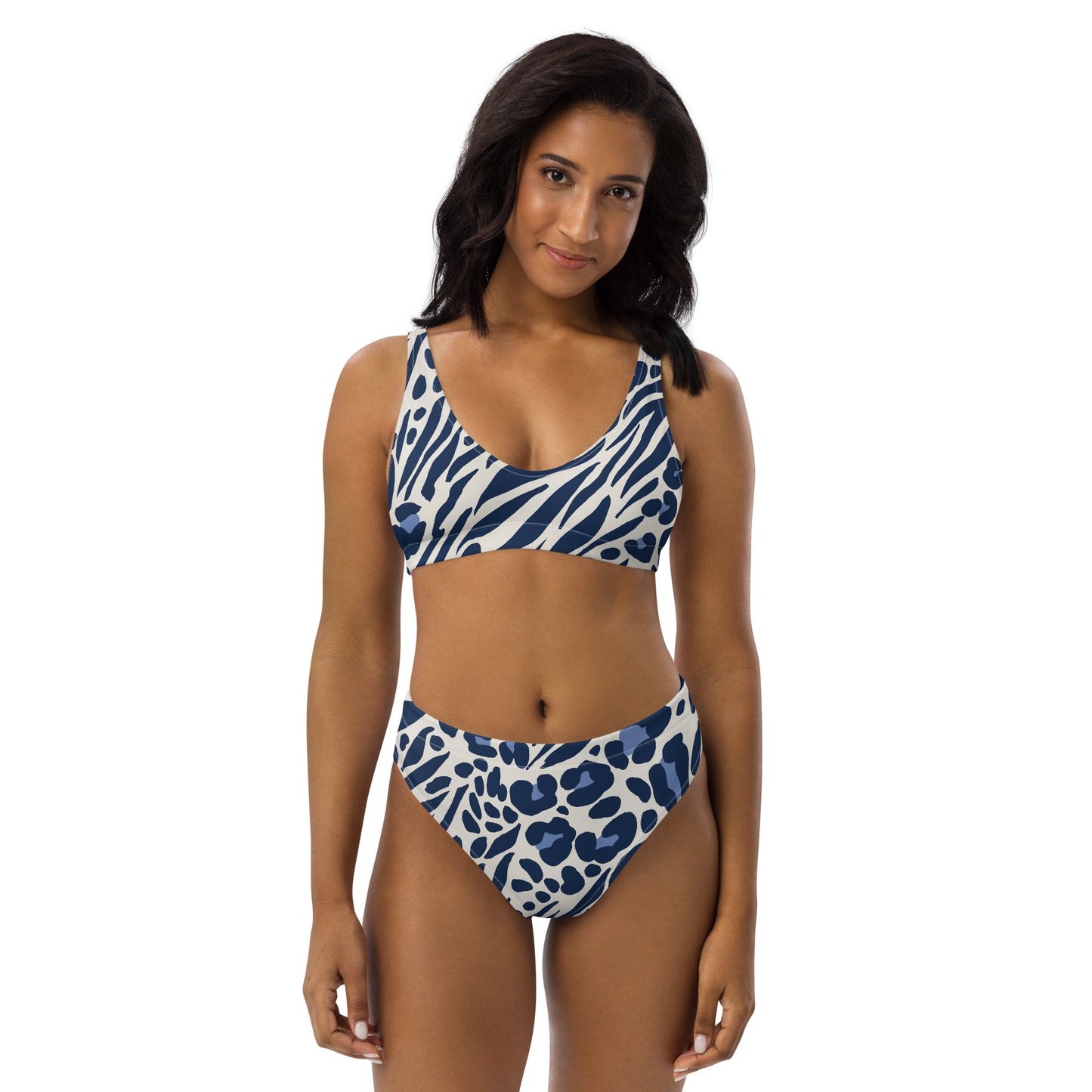 Lordela Zebra Print Recycled High-Waisted Bikini