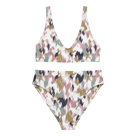 Lordela Paint Brush Recycled High-Waisted Bikini