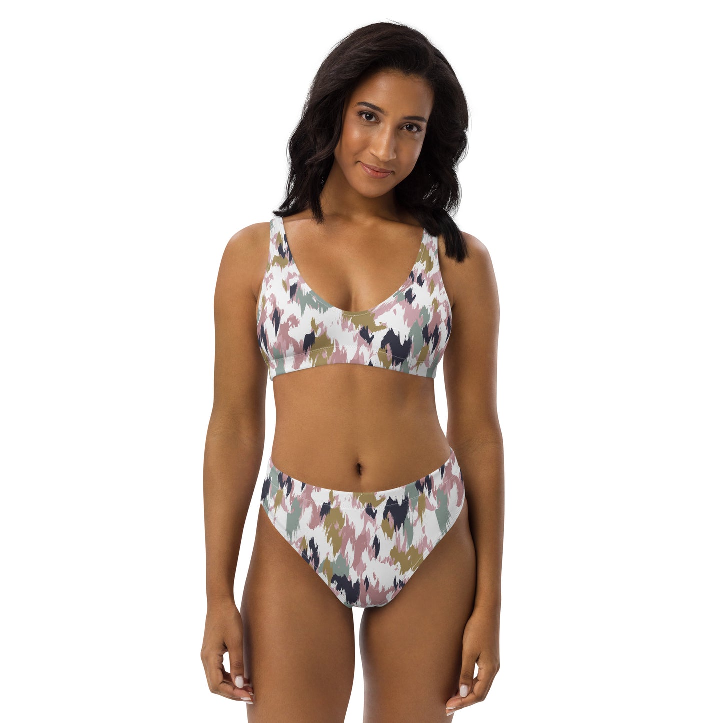 Lordela Paint Brush Recycled High-Waisted Bikini