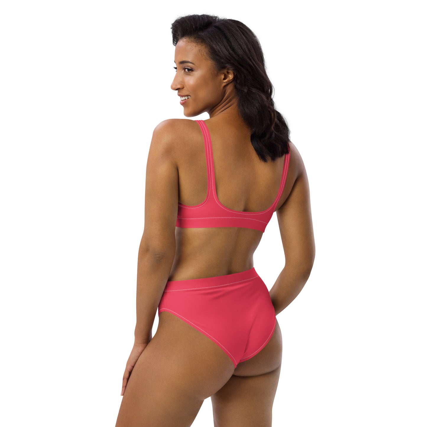 Lordela Radical Red Recycled High-Waisted Bikini