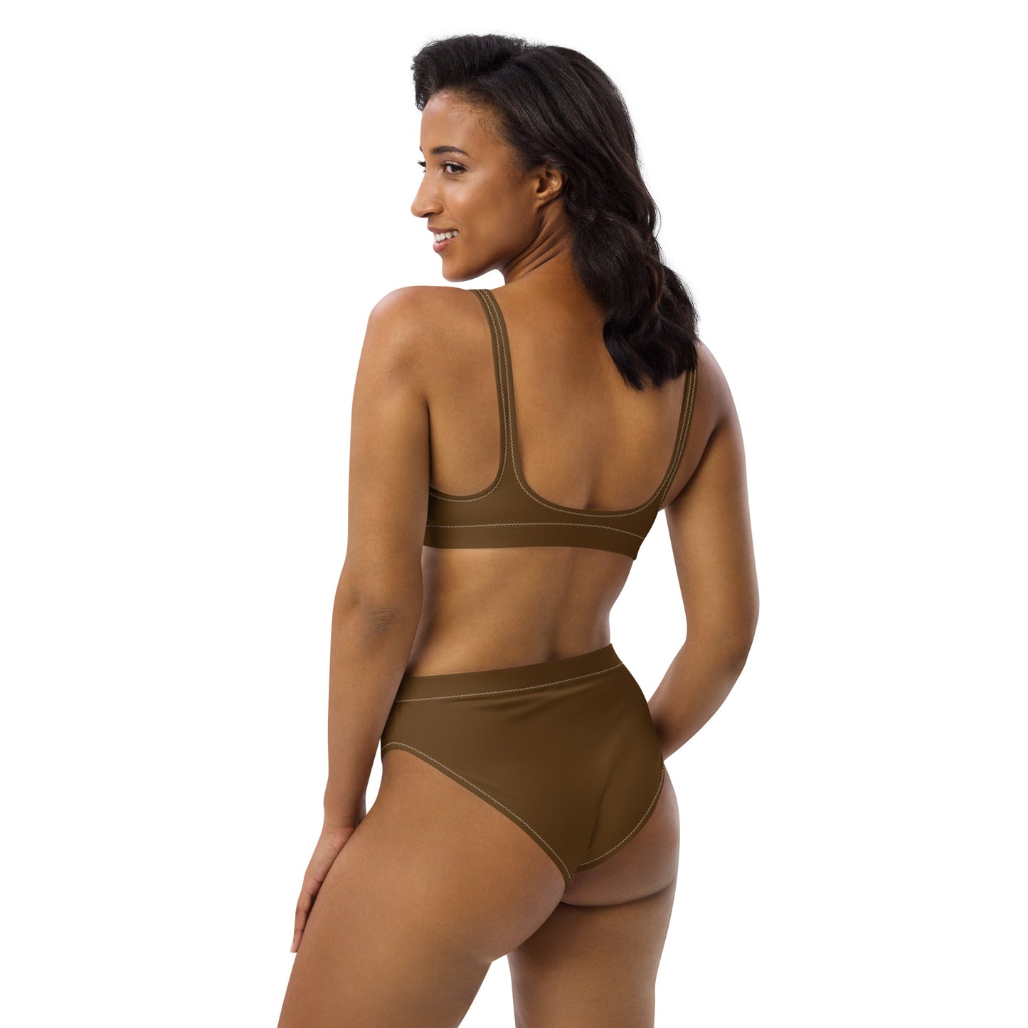 Lordela Brown Recycled High-Waisted Bikini