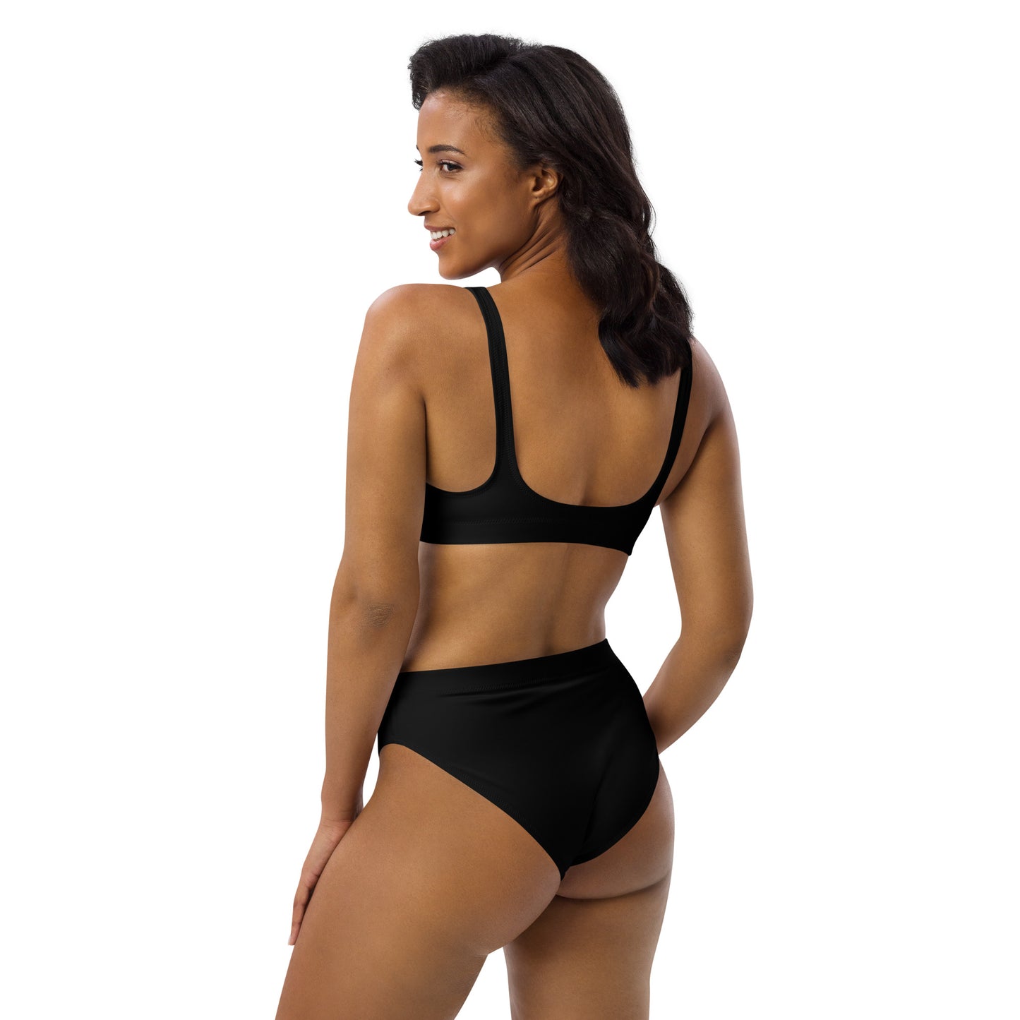 Lordela Black Recycled High-Waisted Bikini