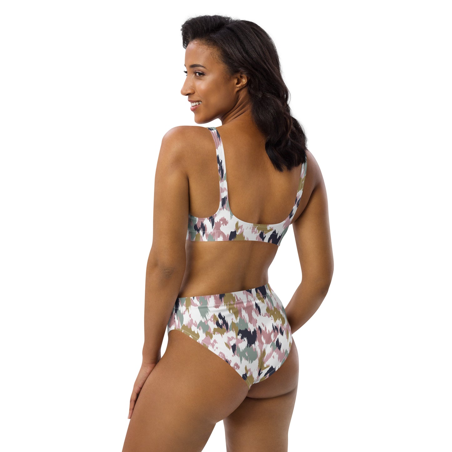 Lordela Paint Brush Recycled High-Waisted Bikini