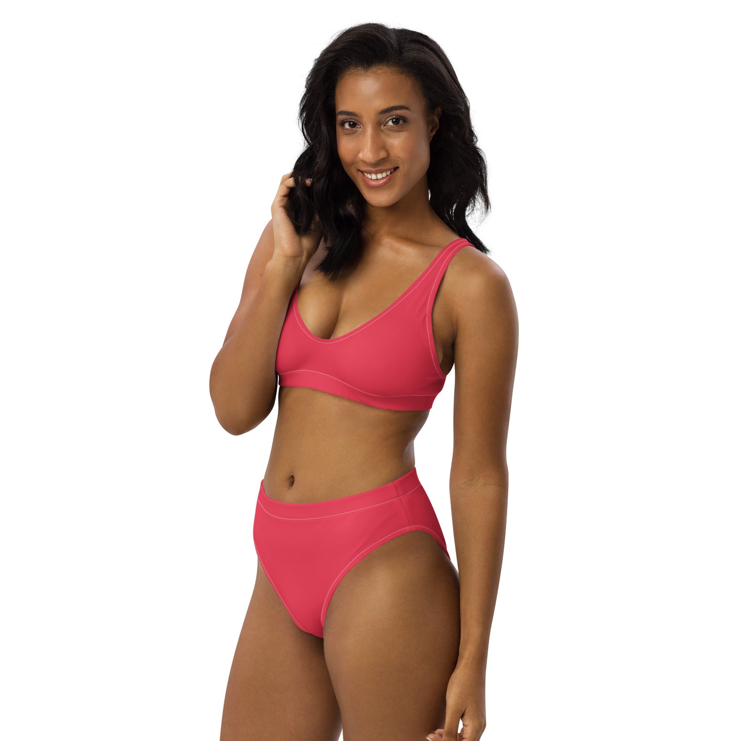 Lordela Radical Red Recycled High-Waisted Bikini