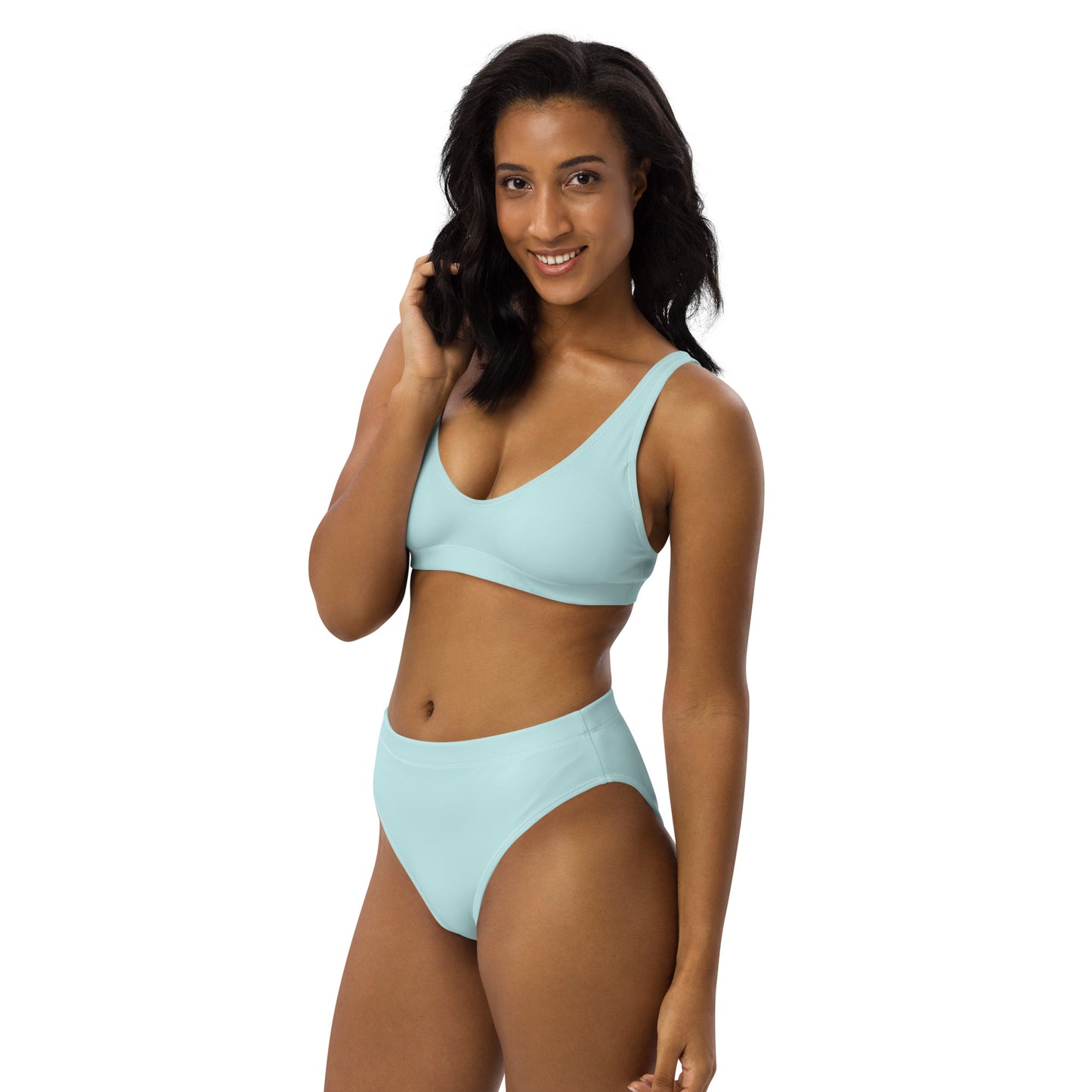 Lordela Light Cyan Recycled High-Waisted Bikini