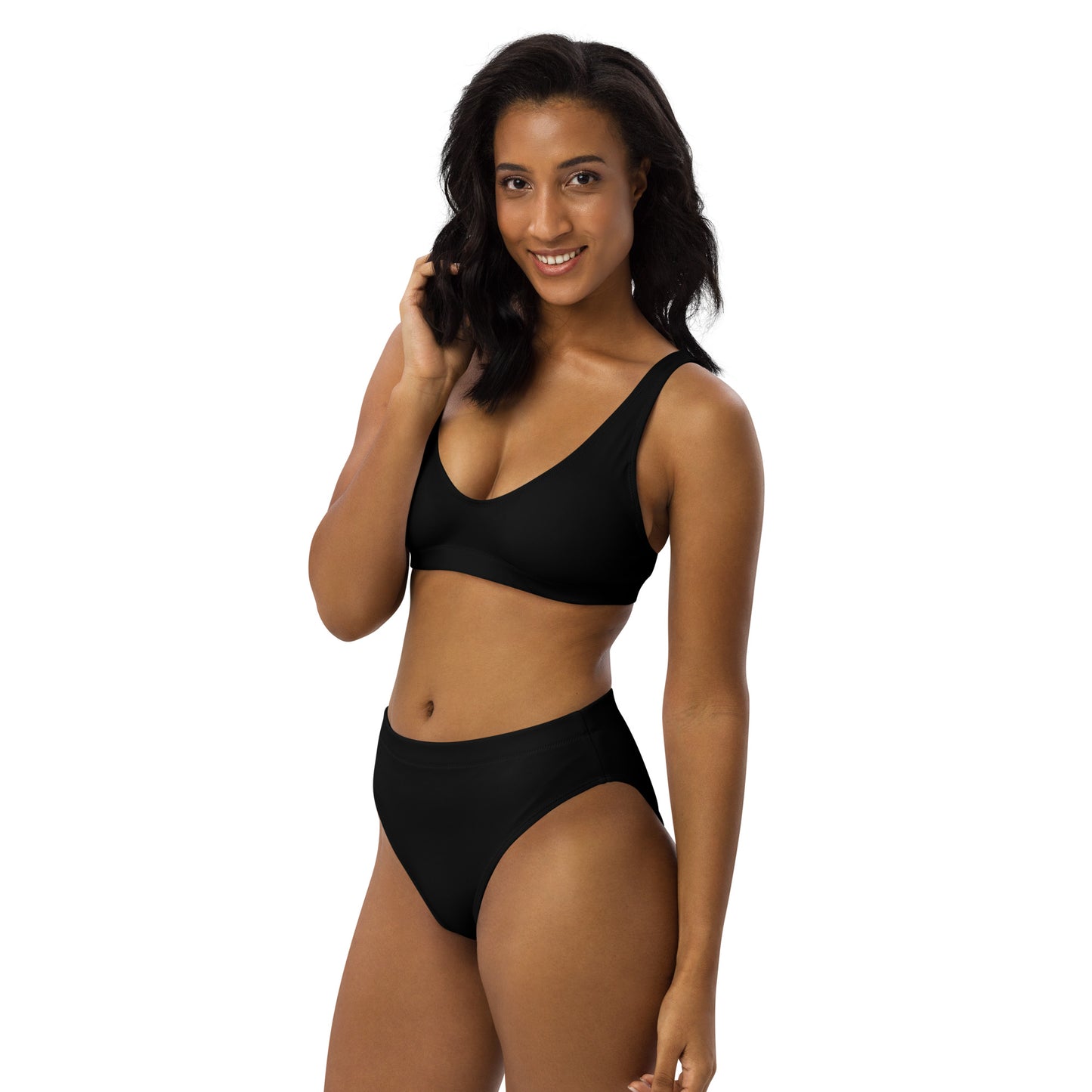 Lordela Black Recycled High-Waisted Bikini