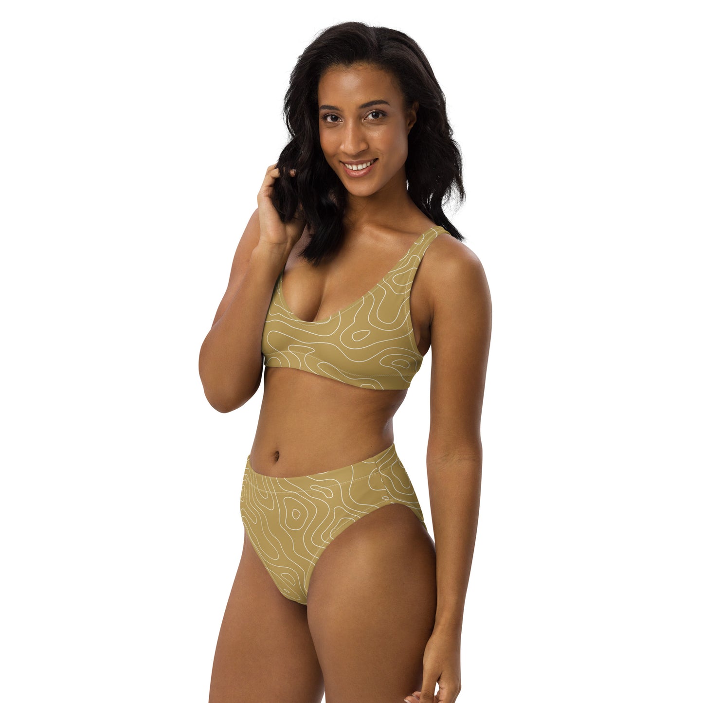 Lordela Gold Puddle Recycled High-Waisted Bikini