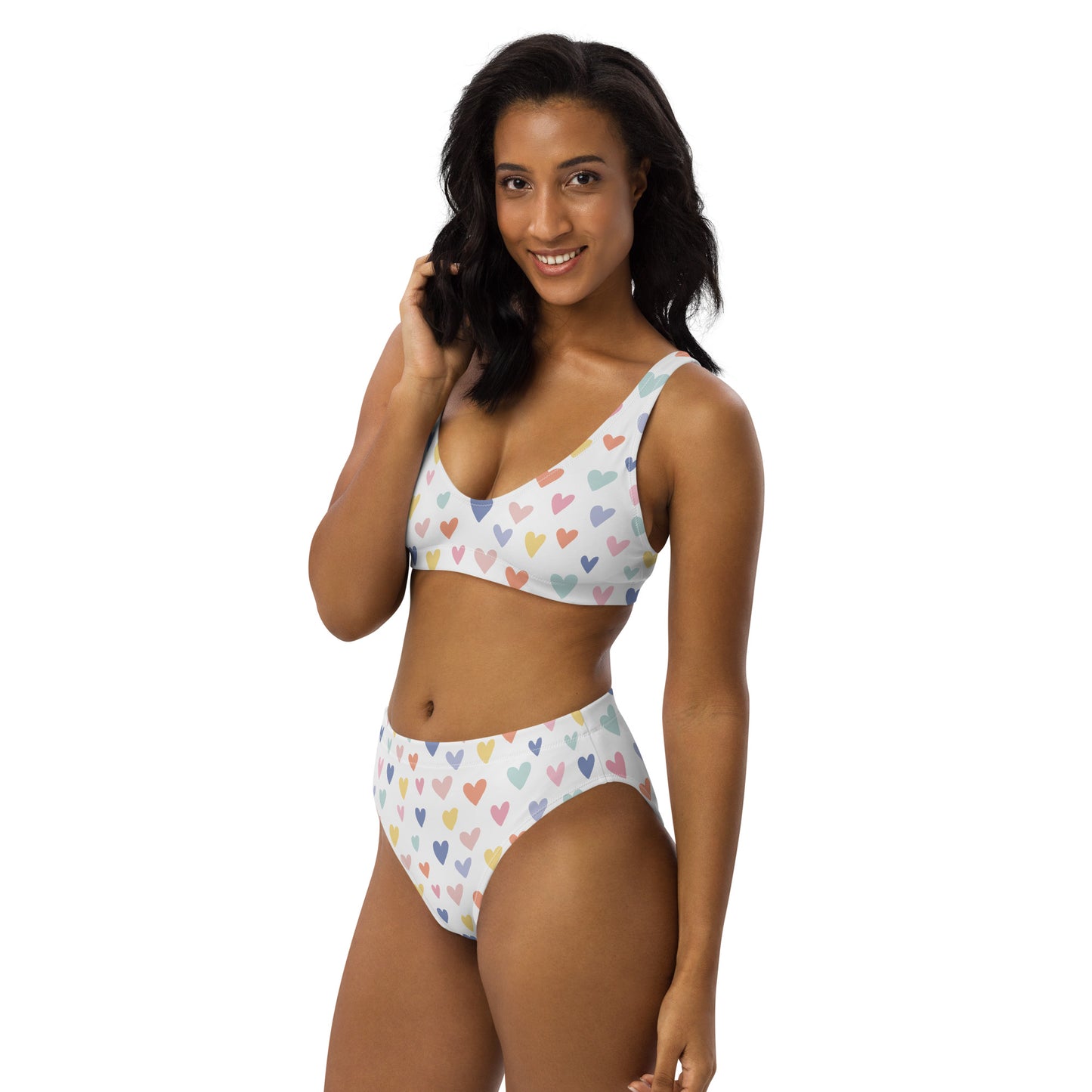 Lordela Hearts Recycled High-Waisted Bikini