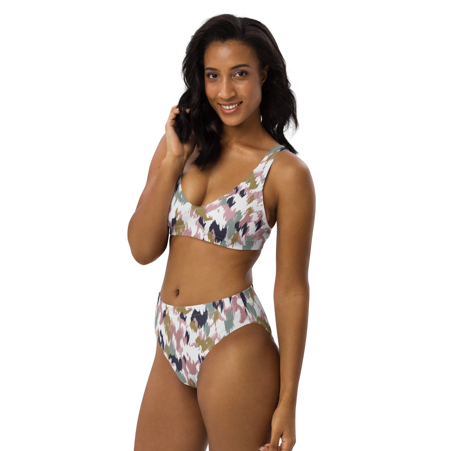 Lordela Paint Brush Recycled High-Waisted Bikini