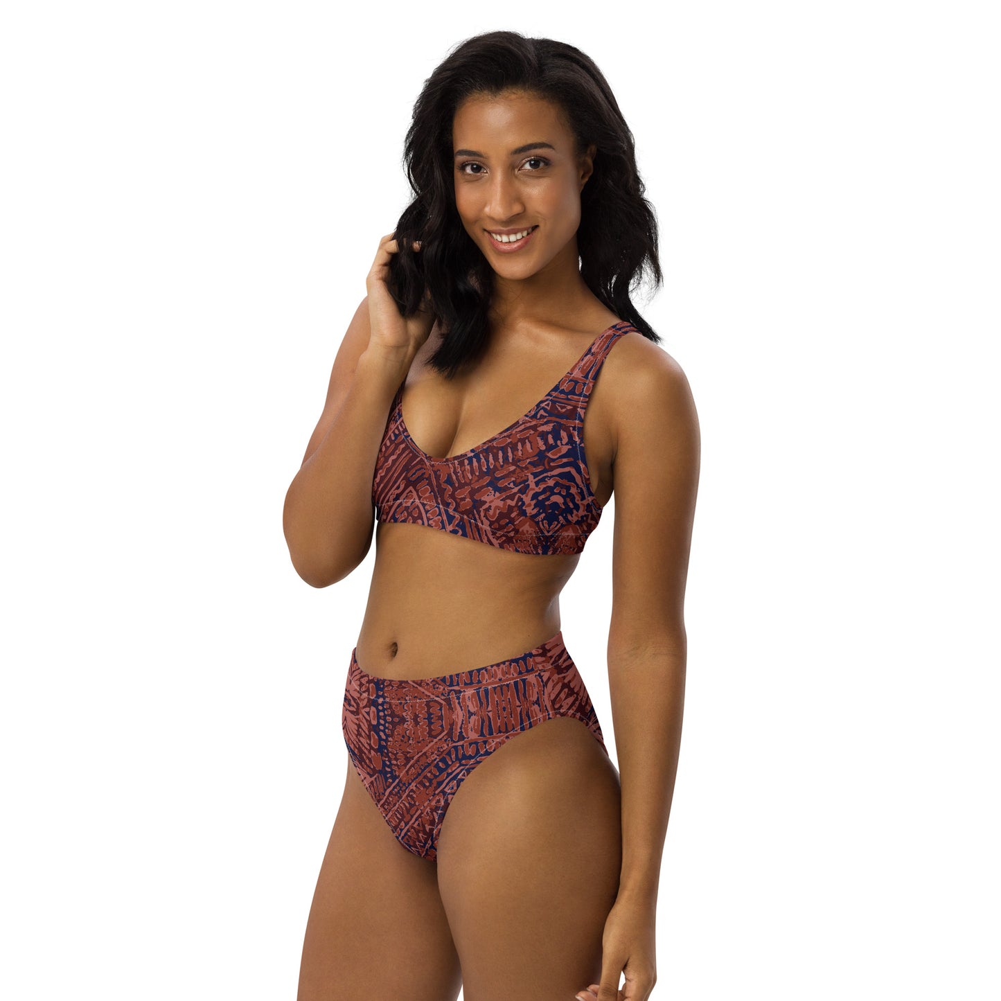 Lordela Aztec Recycled High-Waisted Bikini