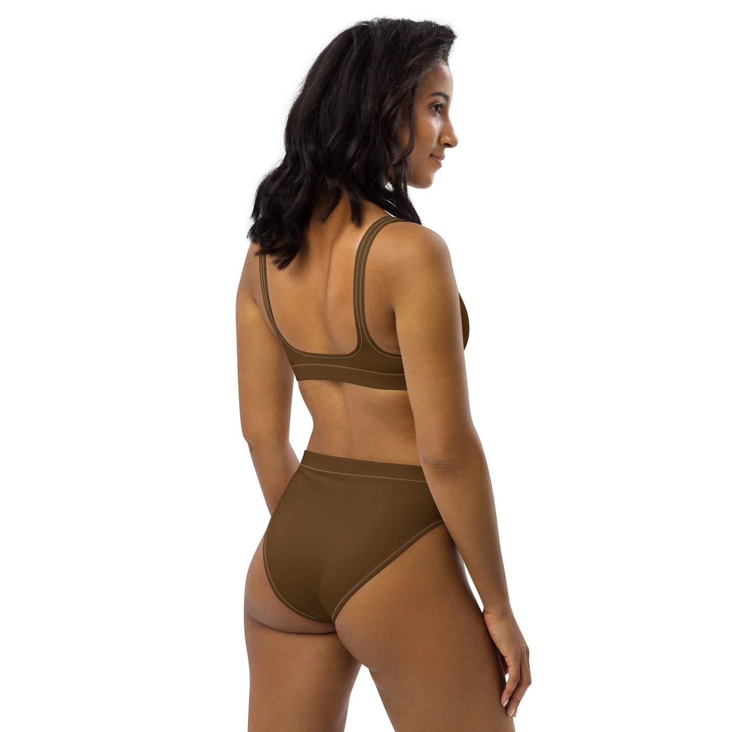 Lordela Brown Recycled High-Waisted Bikini