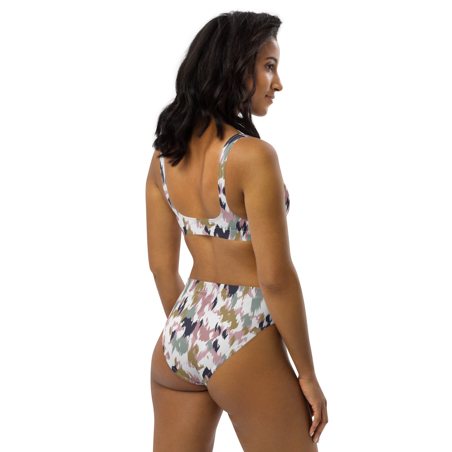 Lordela Paint Brush Recycled High-Waisted Bikini