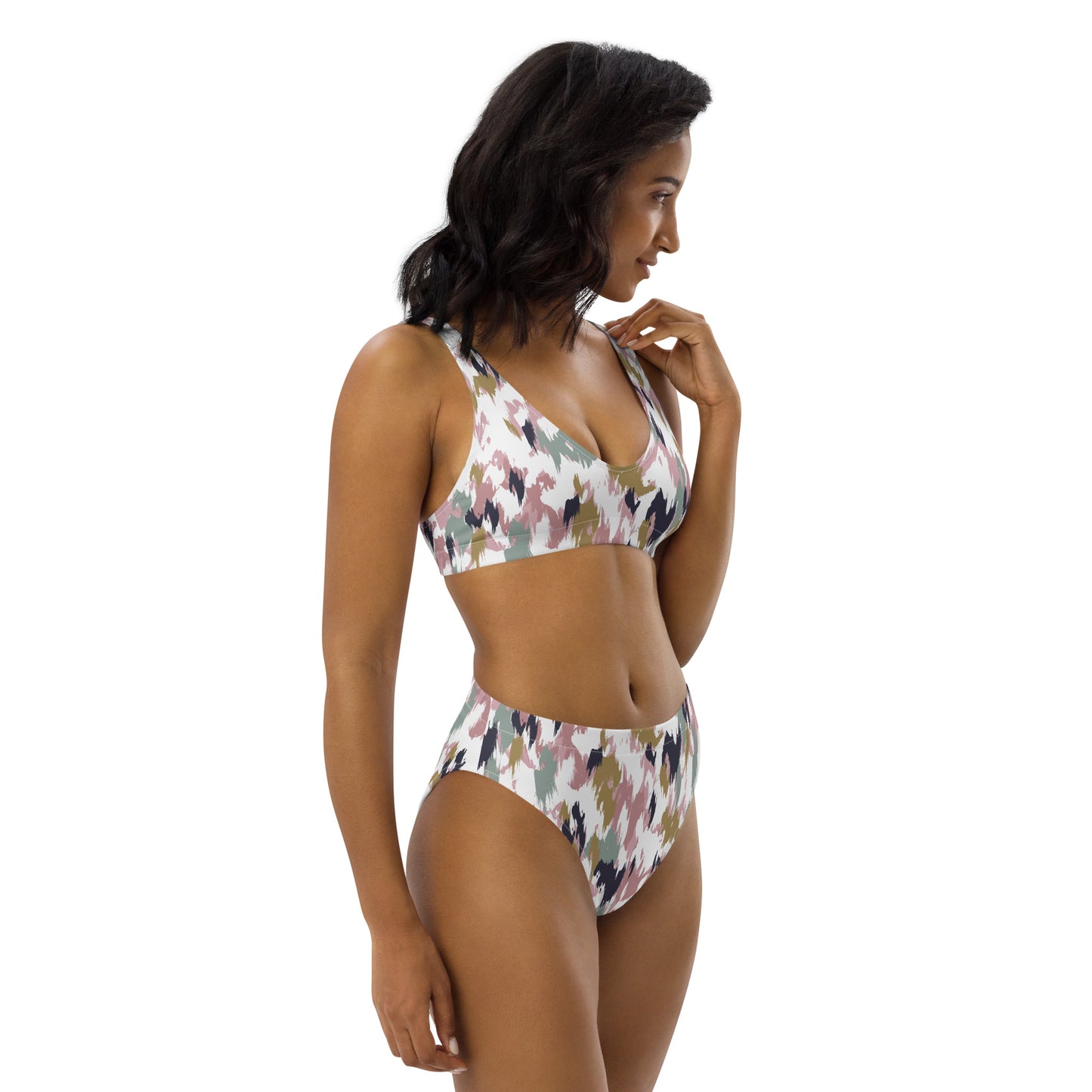 Lordela Paint Brush Recycled High-Waisted Bikini