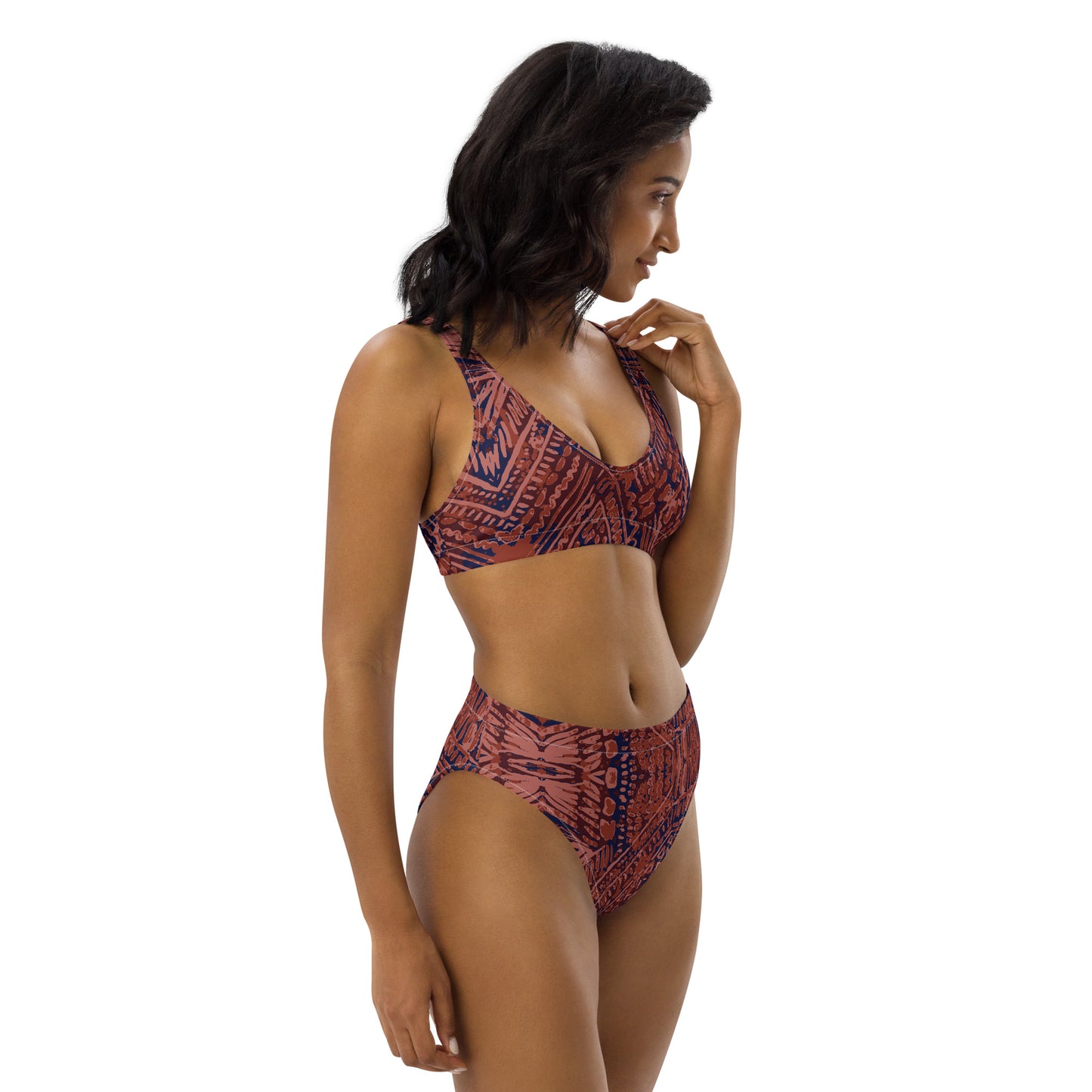 Lordela Aztec Recycled High-Waisted Bikini