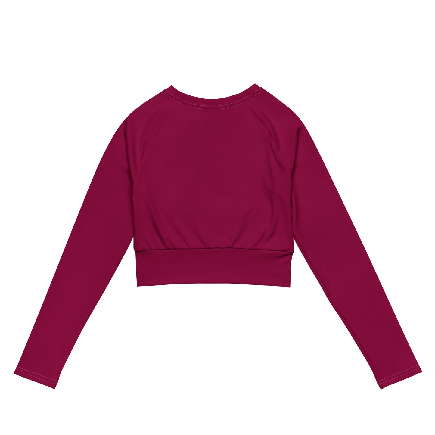 Lordela Burgundy Recycled Long-Sleeve Crop Top