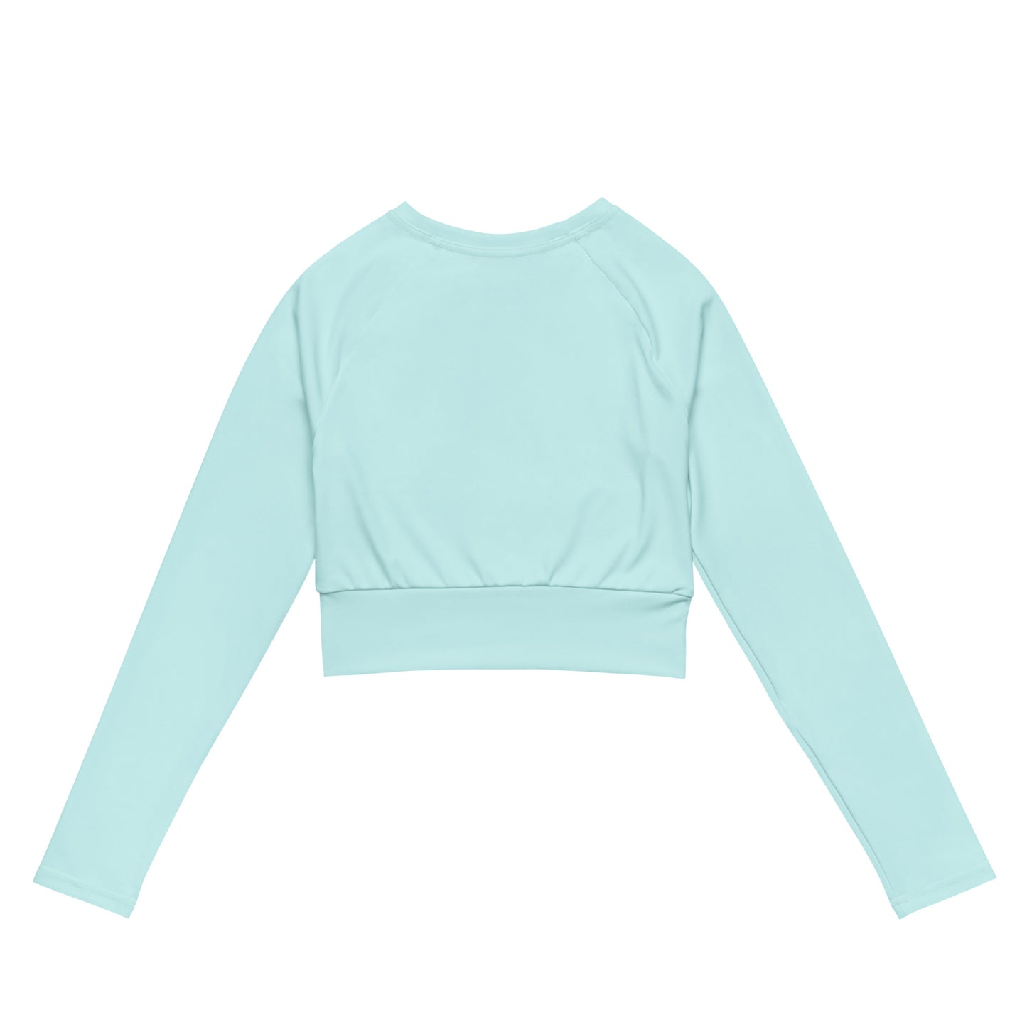 Lordela Light Cyan Recycled Long-Sleeve Crop Top