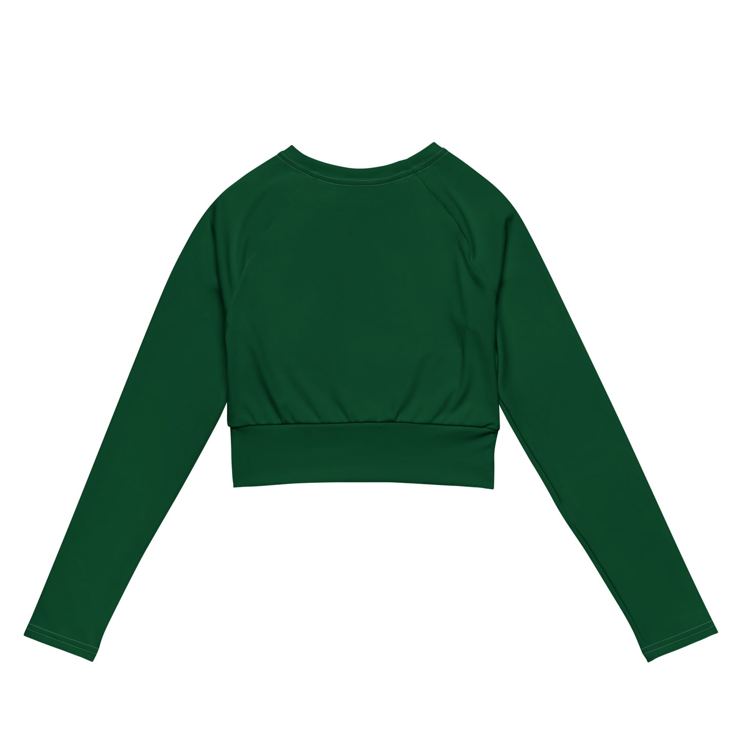 Lordela Forest Green Recycled Long-Sleeve Crop Top