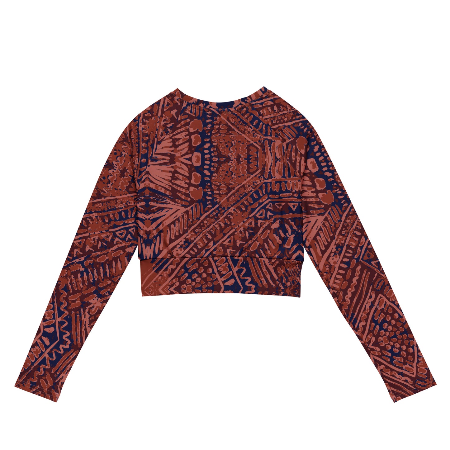 Lordela Aztec Recycled Long-Sleeve Crop Top