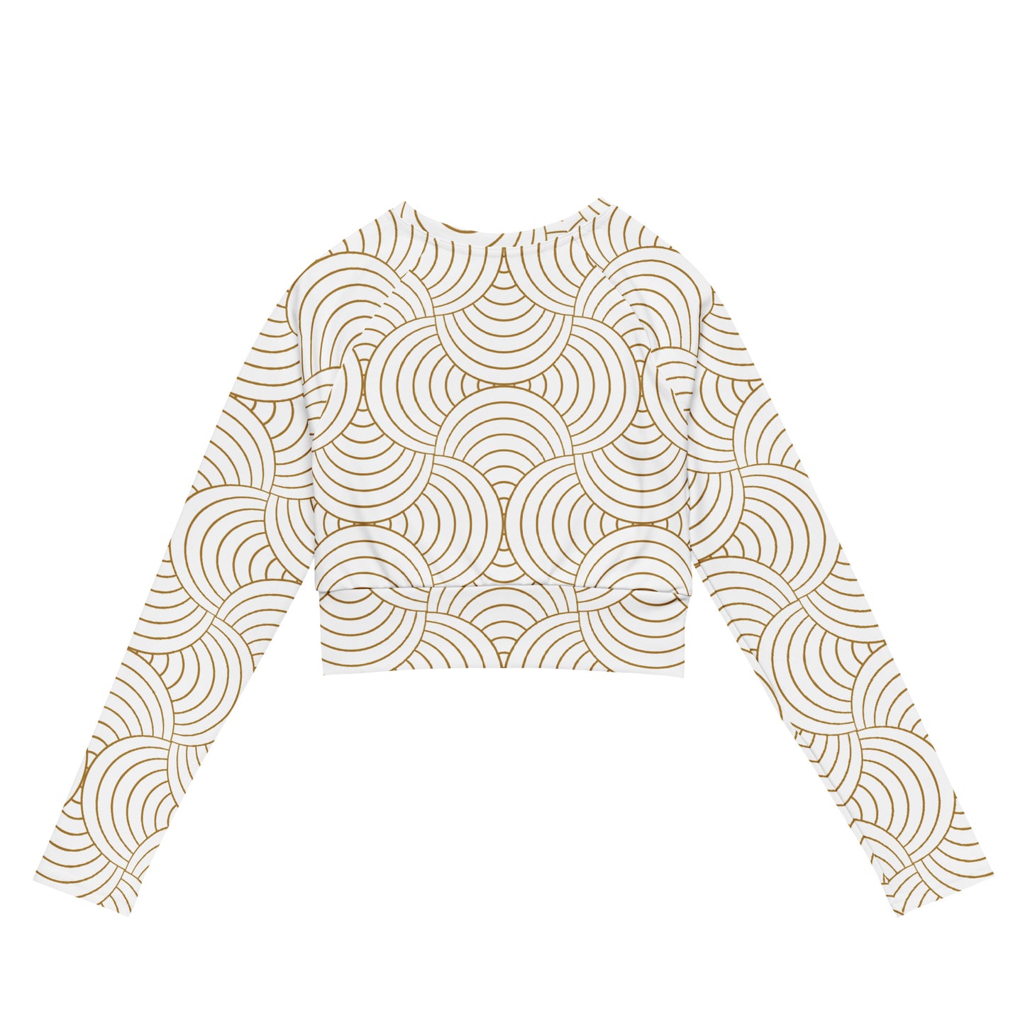 Lordela Pattern Recycled Long-Sleeve Crop Top