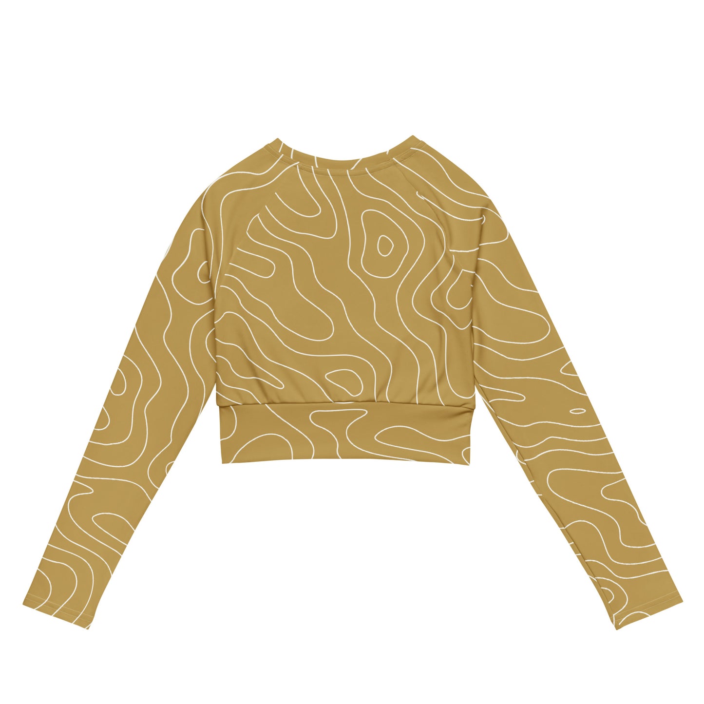 Lordela Gold Puddle Recycled Long-Sleeve Crop Top