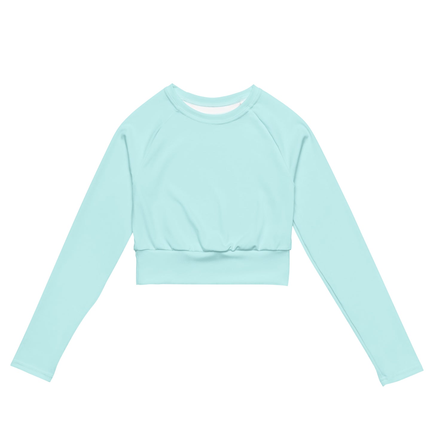 Lordela Light Cyan Recycled Long-Sleeve Crop Top