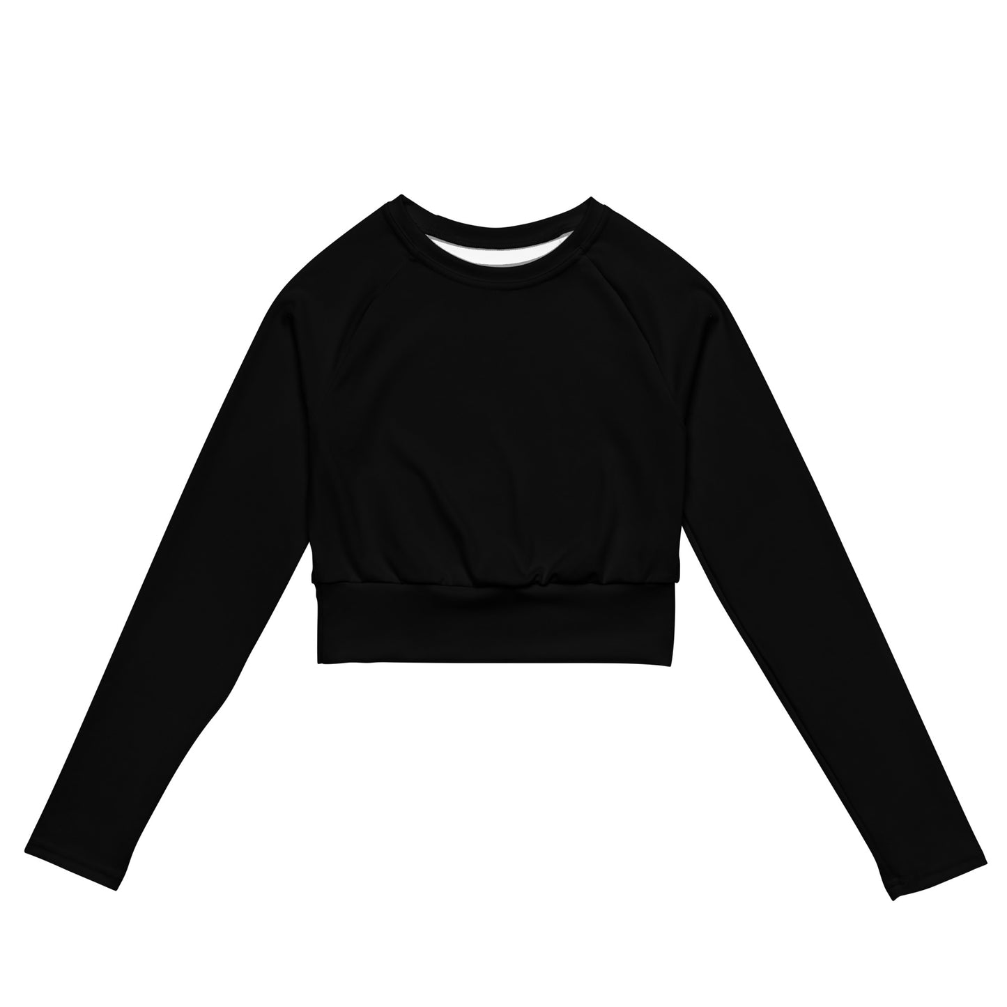 Lordela Black Recycled Long-Sleeve Crop Top