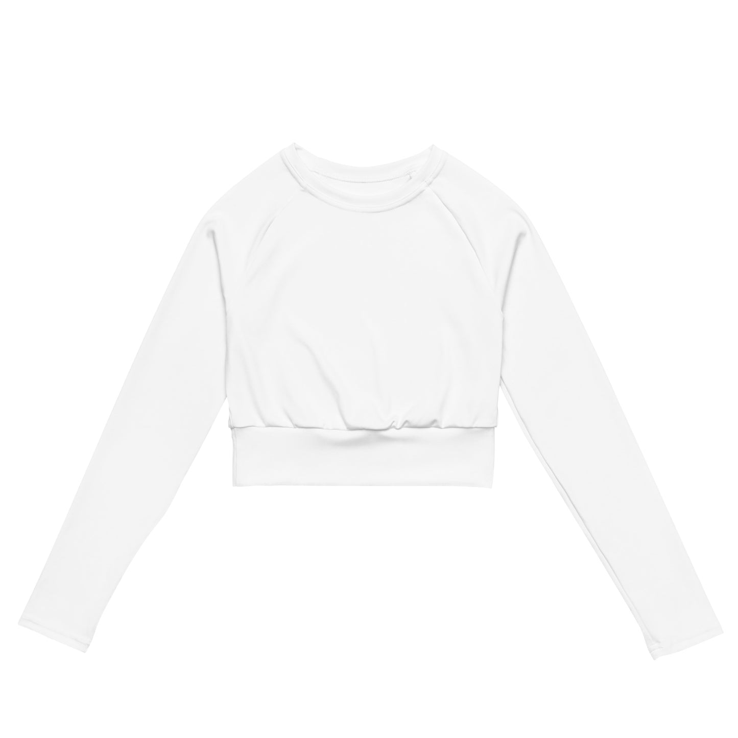 Lordela White Recycled Long-Sleeve Crop Top