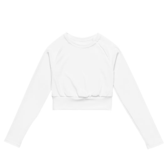 Lordela White Recycled Long-Sleeve Crop Top