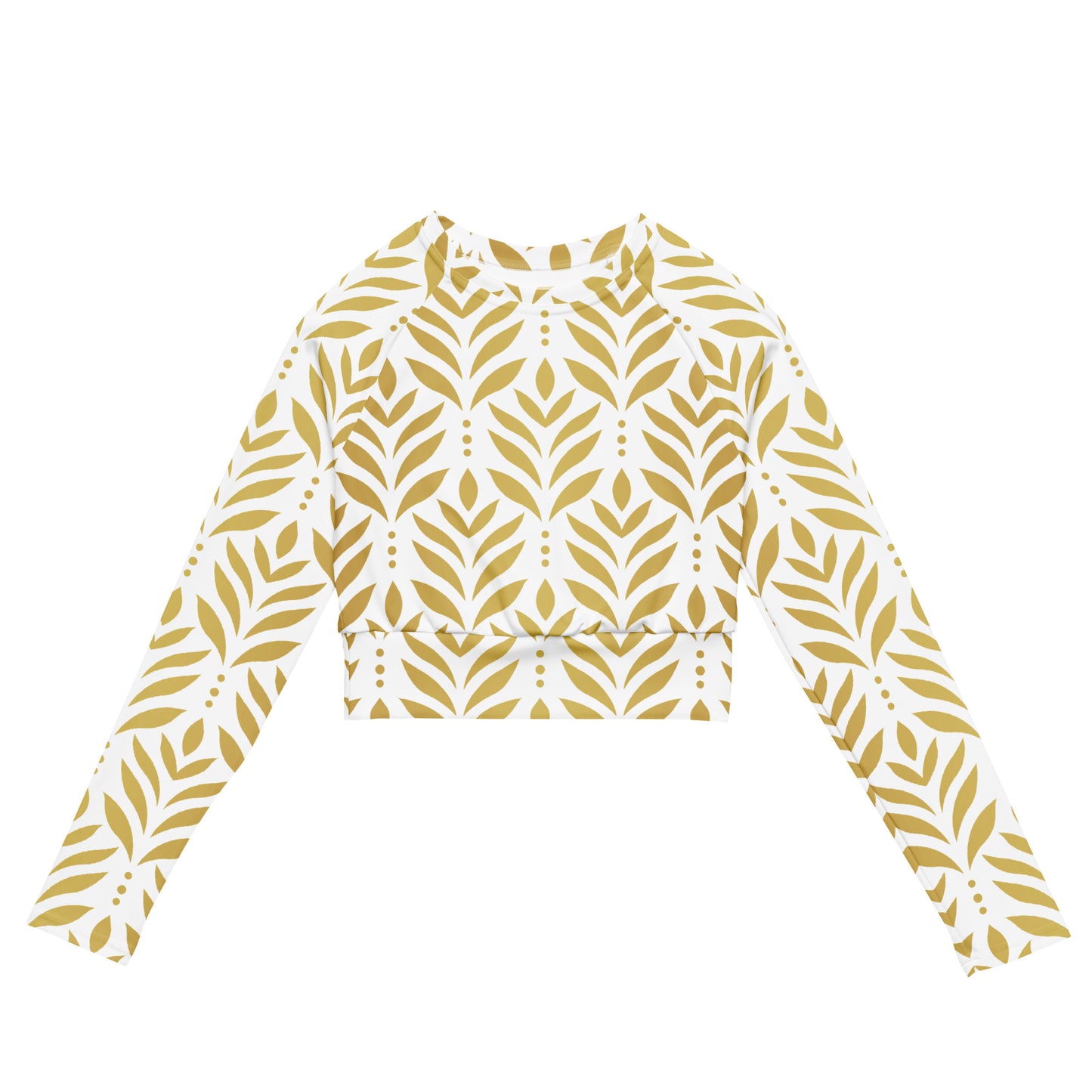 Lordela Pattern Recycled Long-Sleeve Crop Top