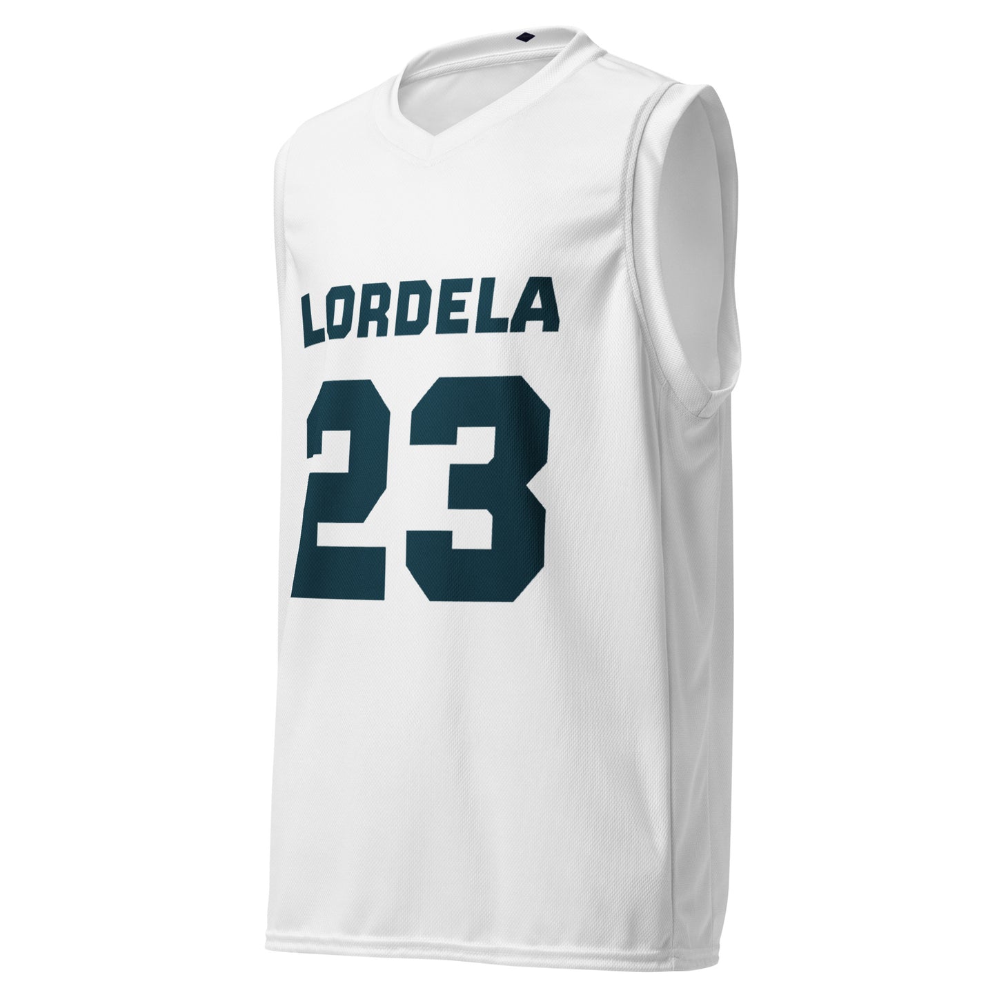 Lordela White Recycled Basketball Jersey