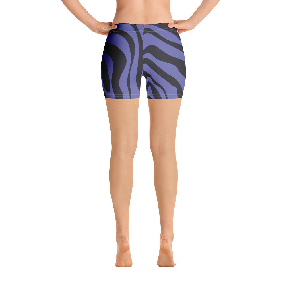 Lordela Purple Zebra Print Shorts