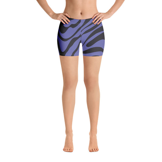 Lordela Purple Zebra Print Shorts