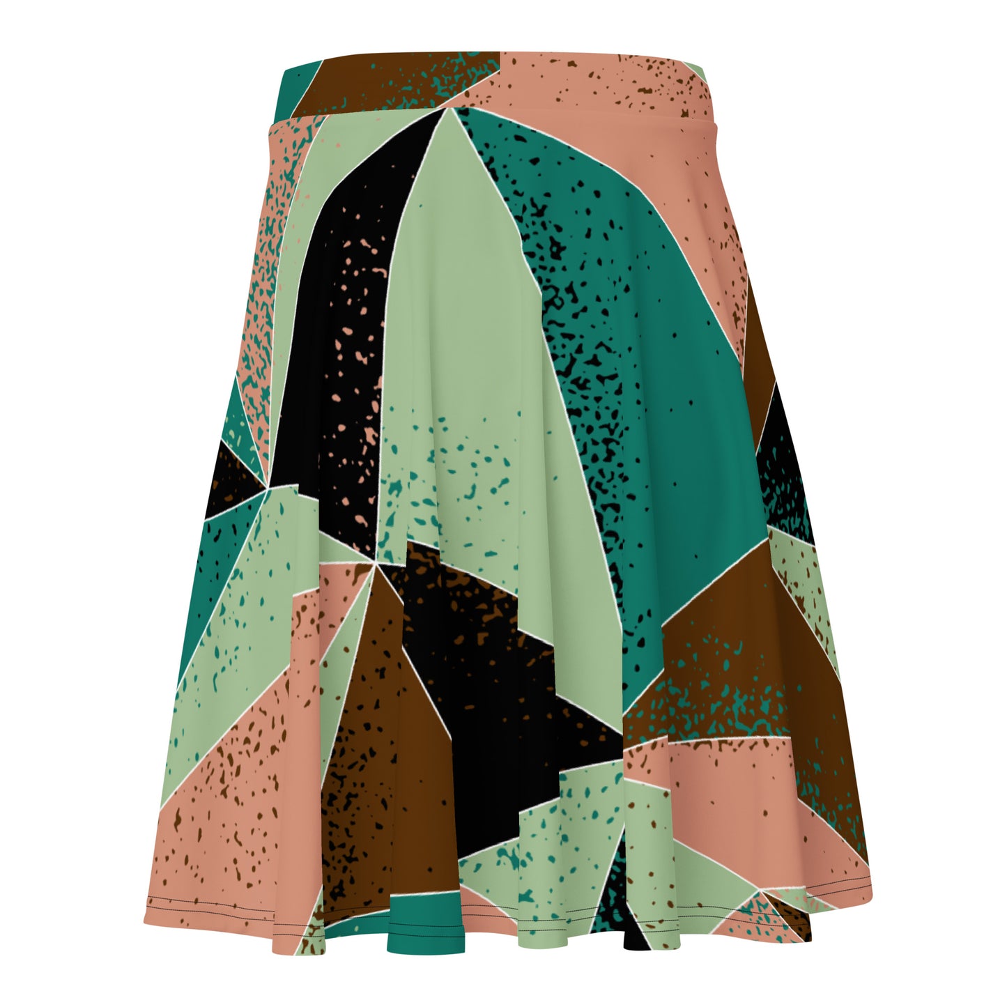 Lordela Triangle Pattern Skater Skirt