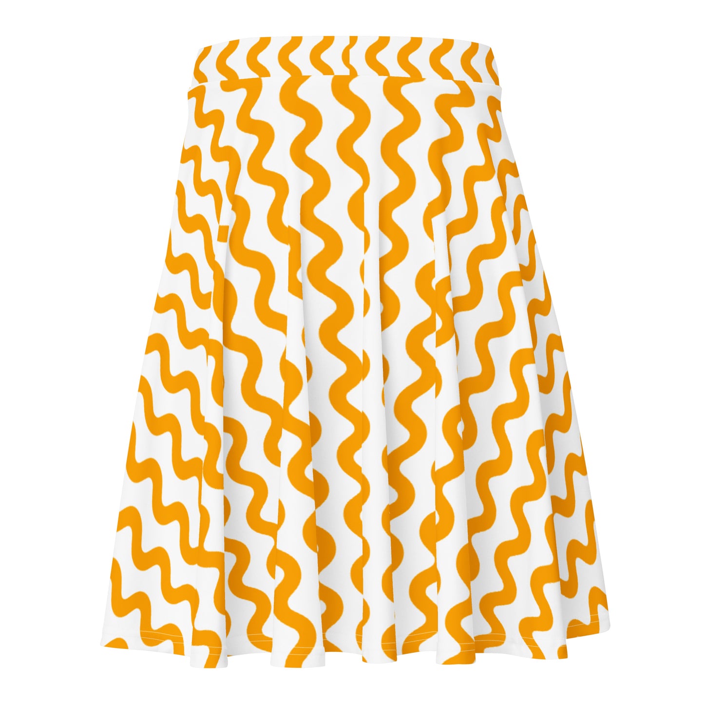 Lordela Yellow Wave Skater Skirt