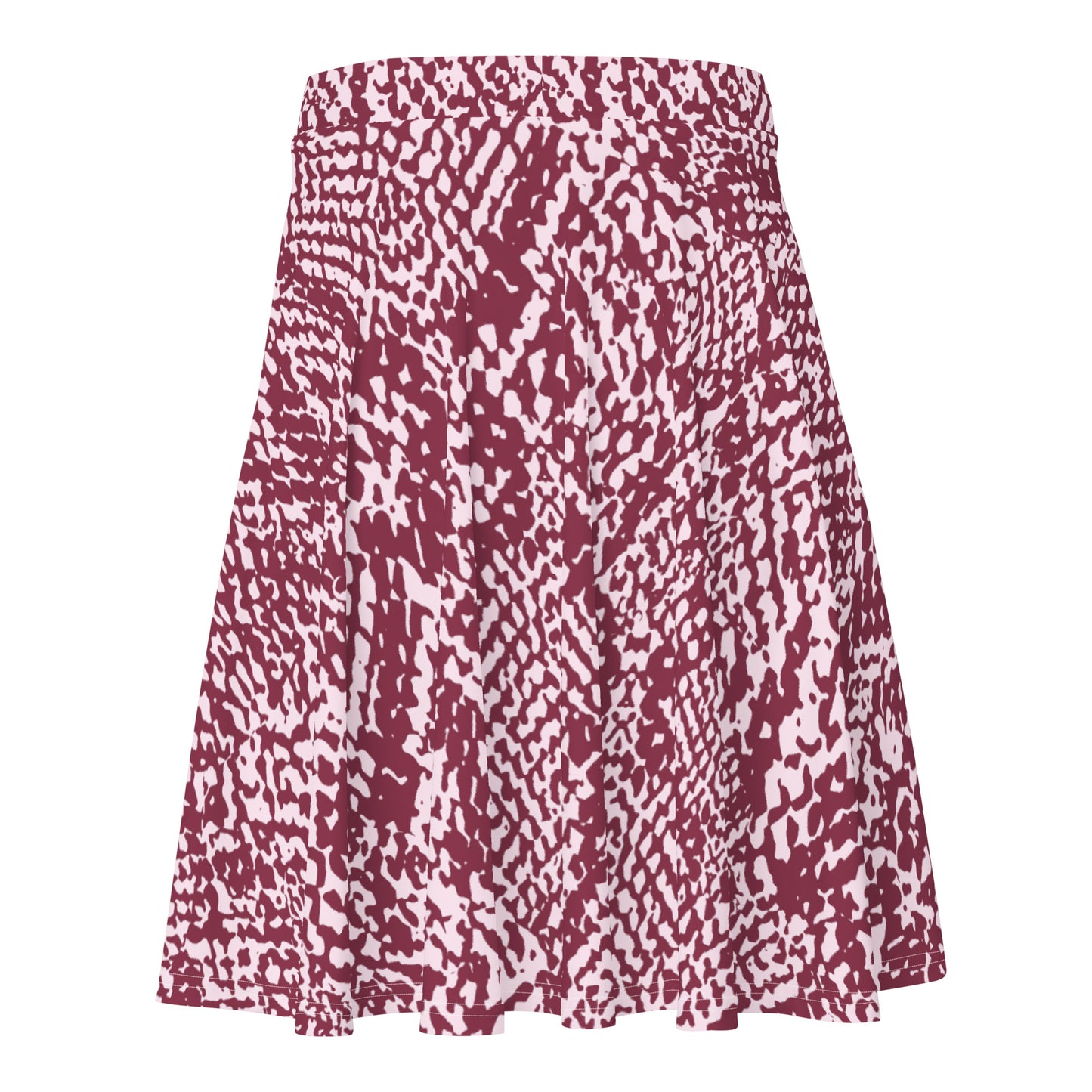 Lordela Snake Skin Print Skater Skirt