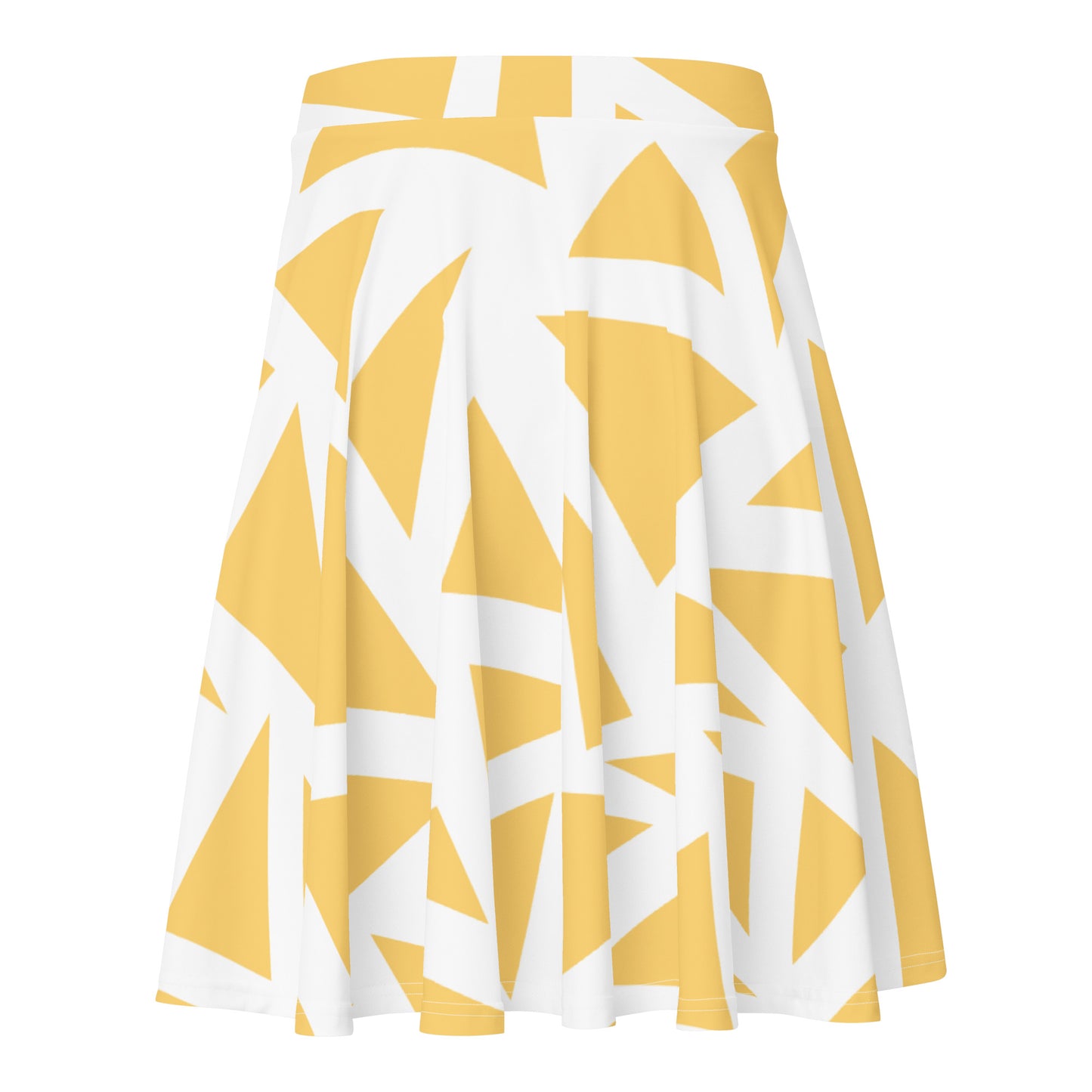 Lordela Yellow Triangles Skater Skirt