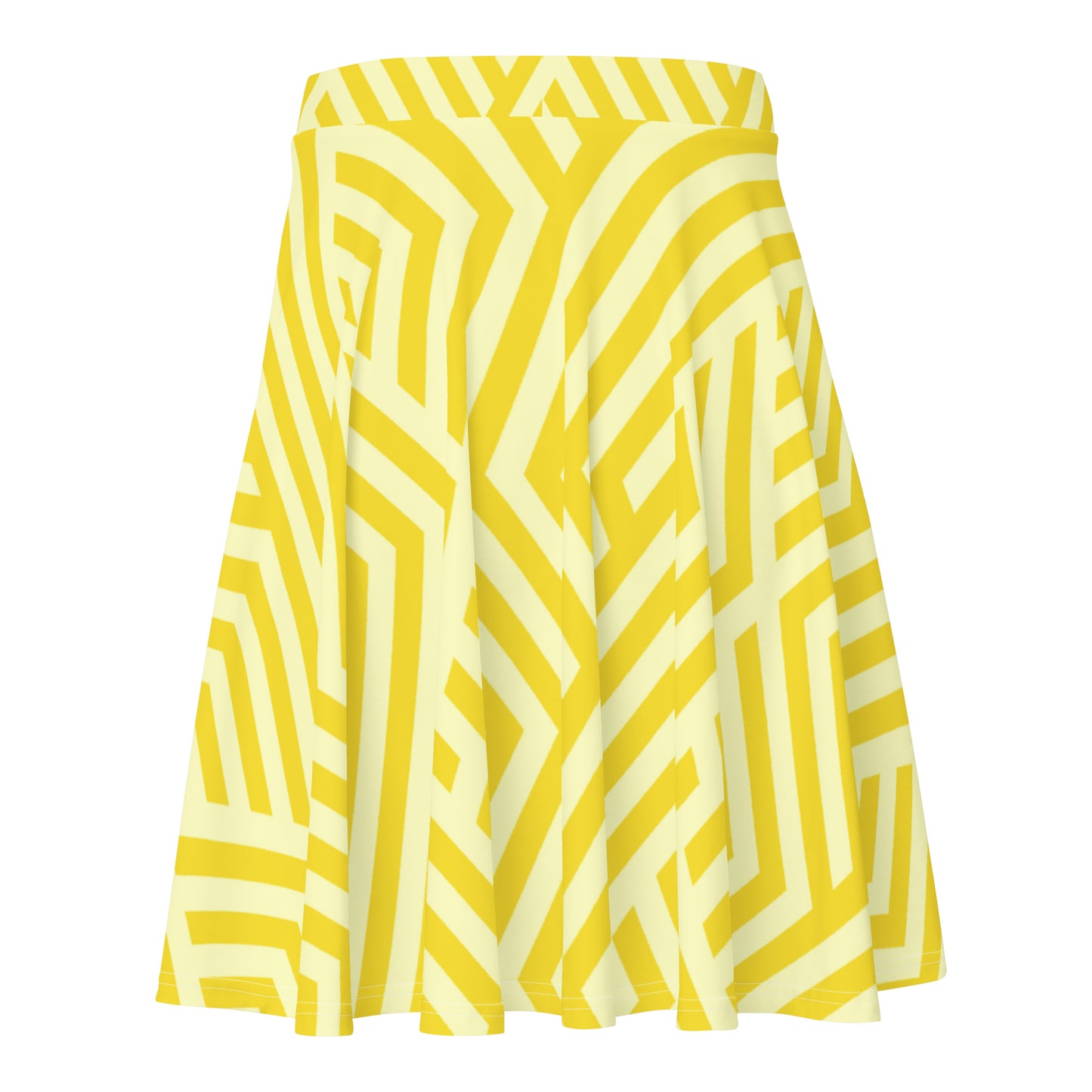 Lordela Yellow Lines Skater Skirt