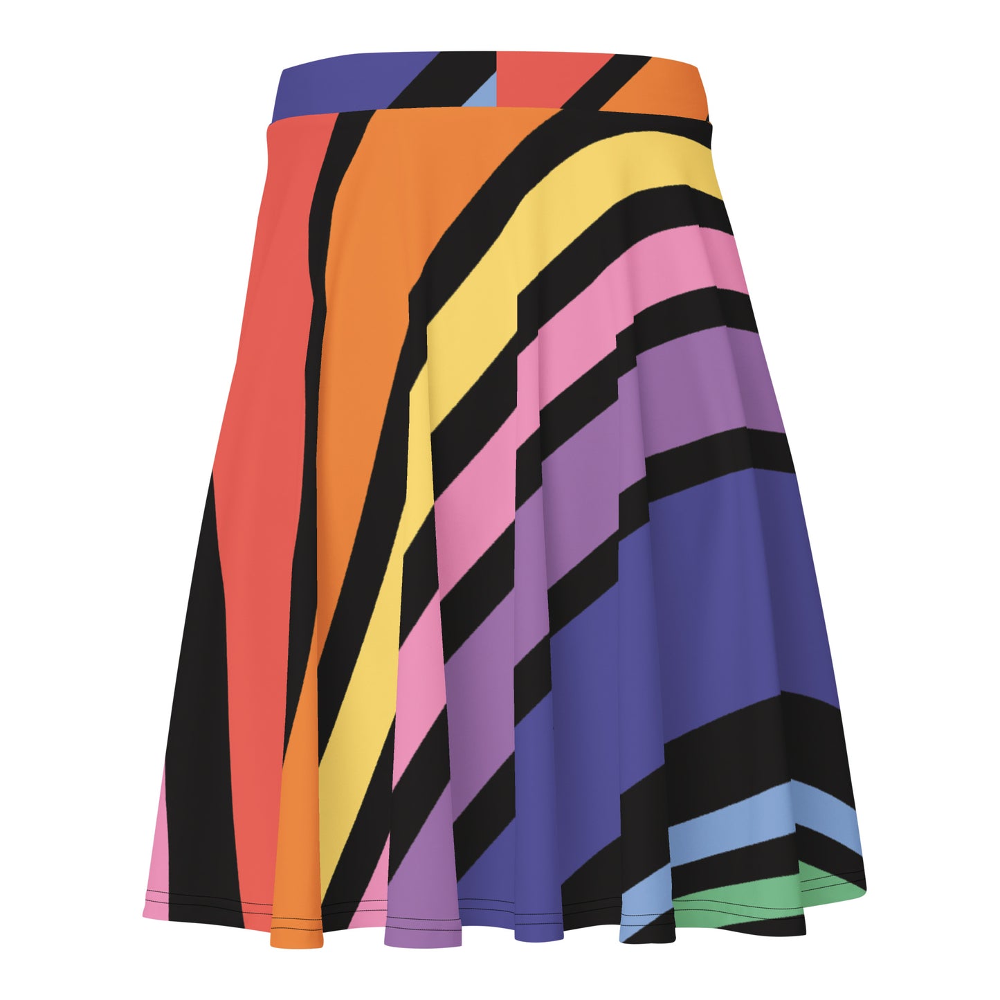 Lordela Dark Rainbow Skater Skirt