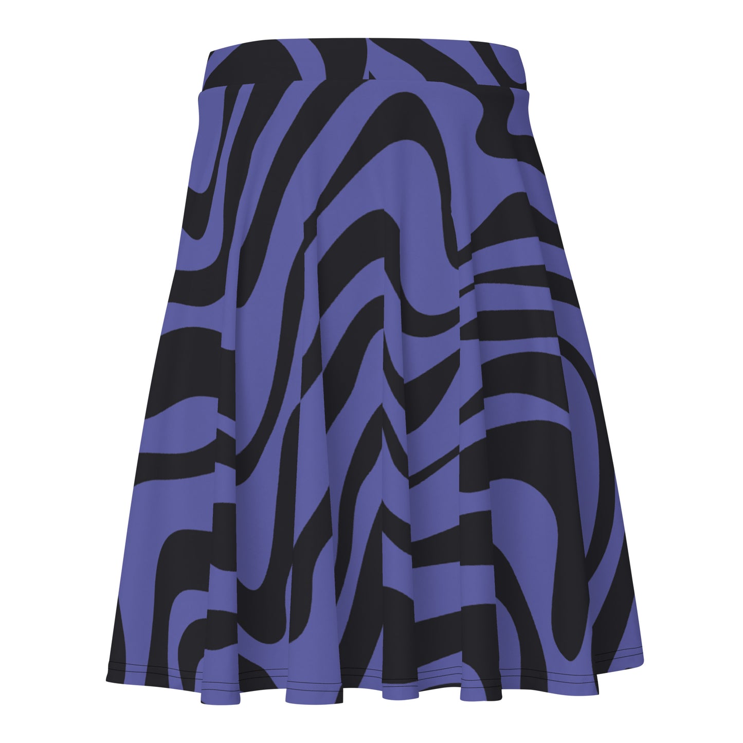 Lordela Purple Zebra Print Skater Skirt